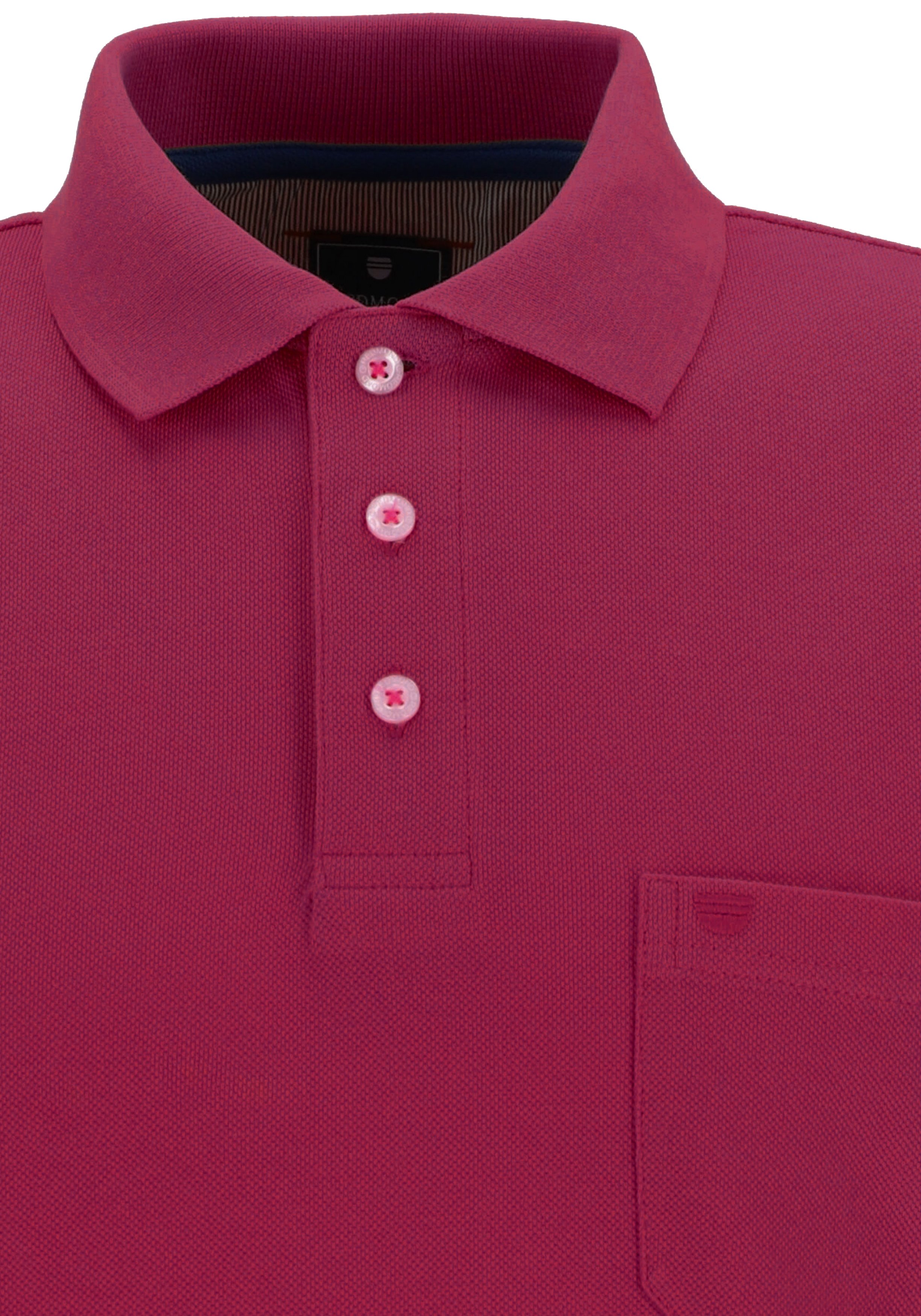 Redmond regular fit poloshirt, fuchsia roze