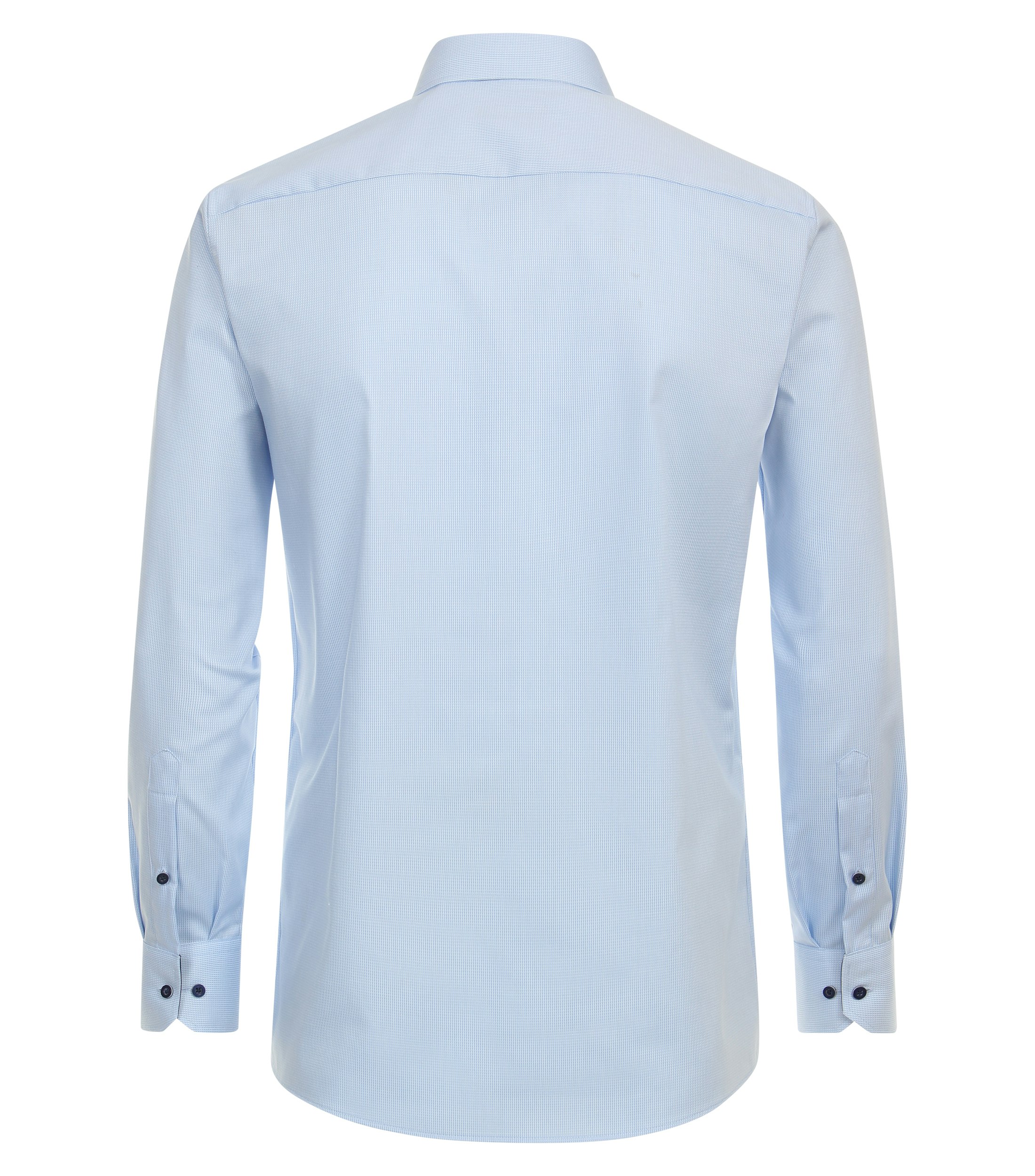 Redmond slim fit overhemd, structuur, blauw dessin - 231710130-11