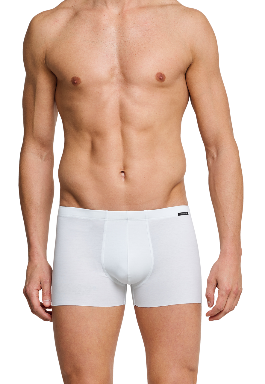 SCHIESSER Laser Cut boxer (1-pack), heren short interlock naadloos wit