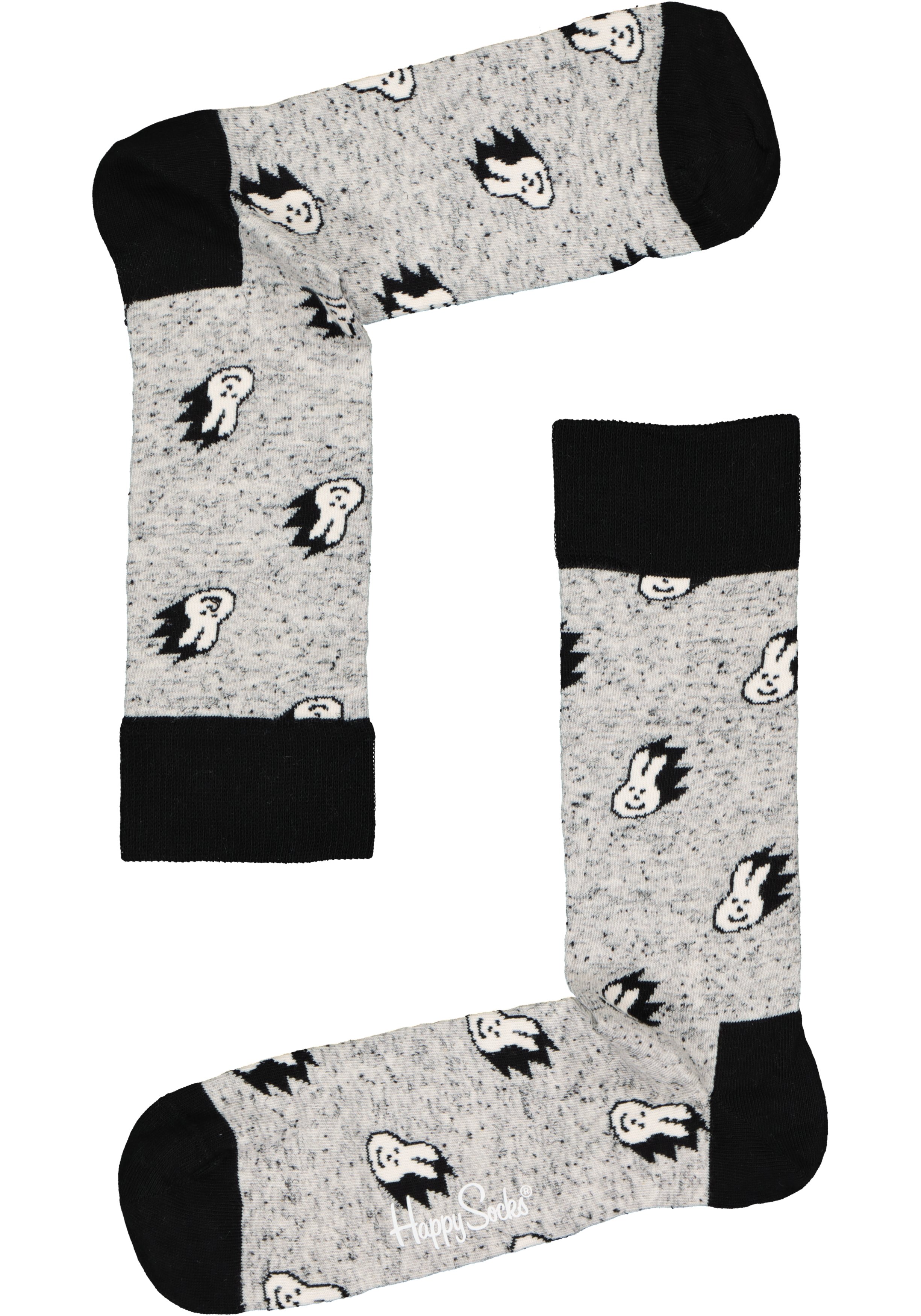 Happy Socks Black & White Socks Gift Set (4-pack), altijd goed, zwart met wit