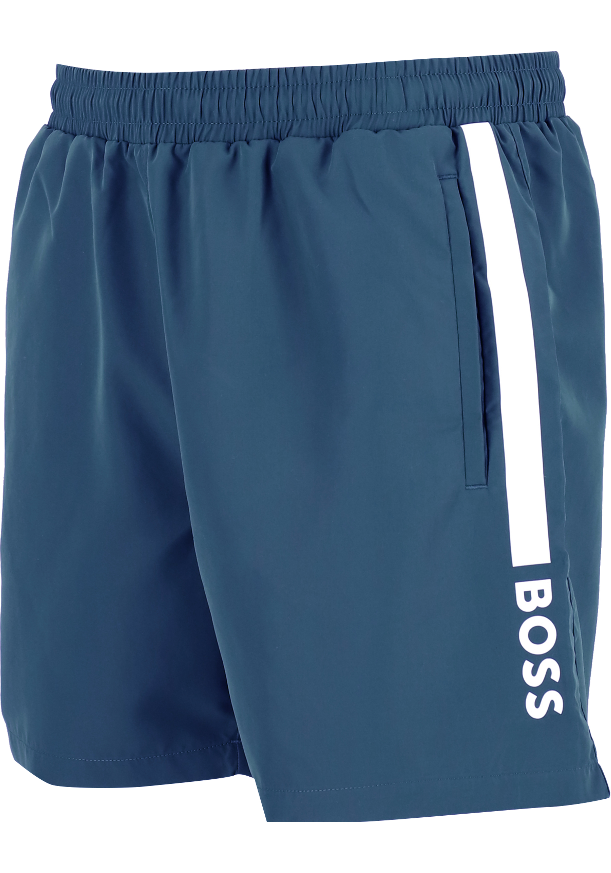 HUGO BOSS Dolphin swim shorts, heren zwembroek, middenblauw