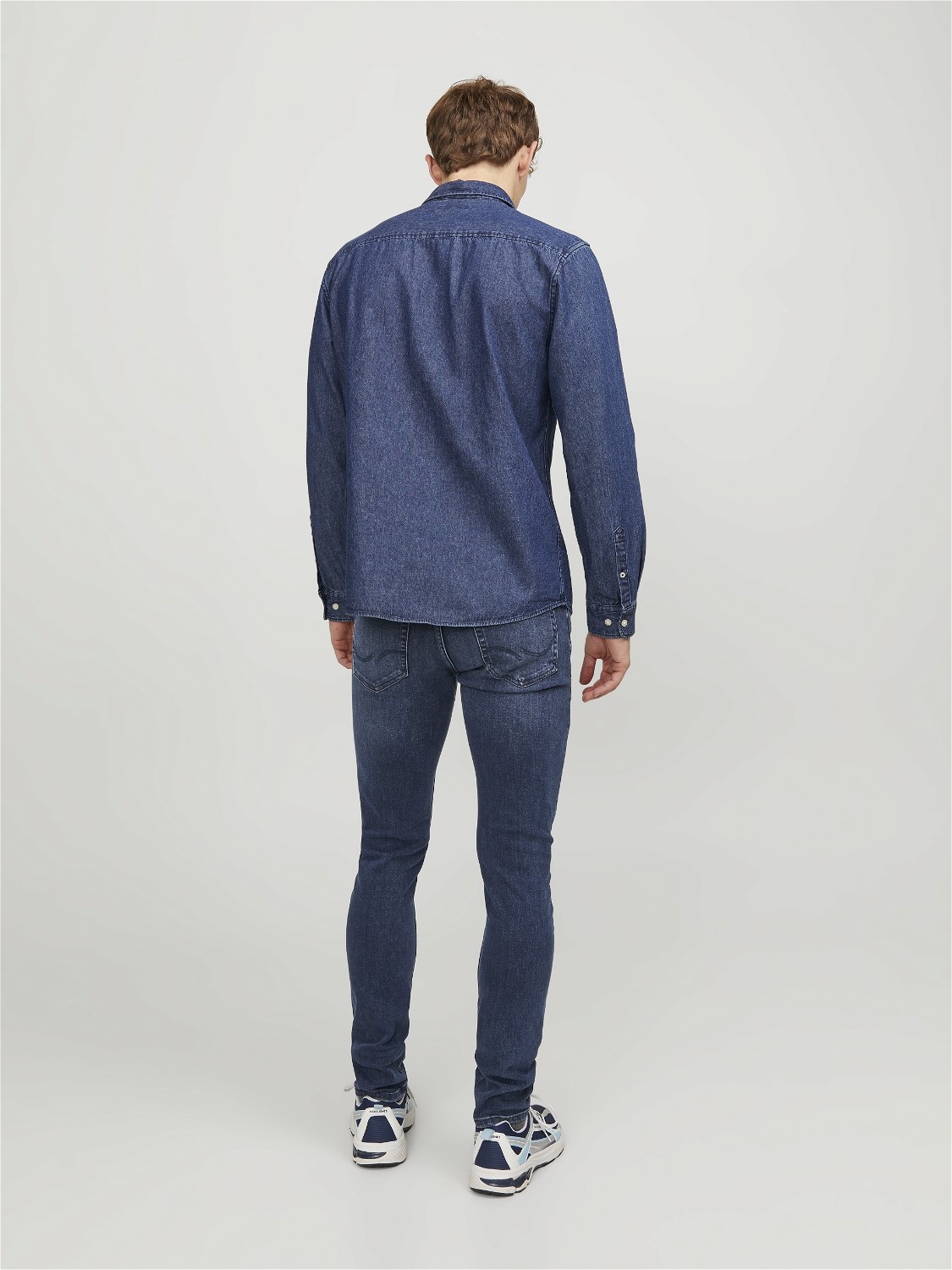 JACK & JONES Glenn Original loose fit, heren jeans, denimblauw