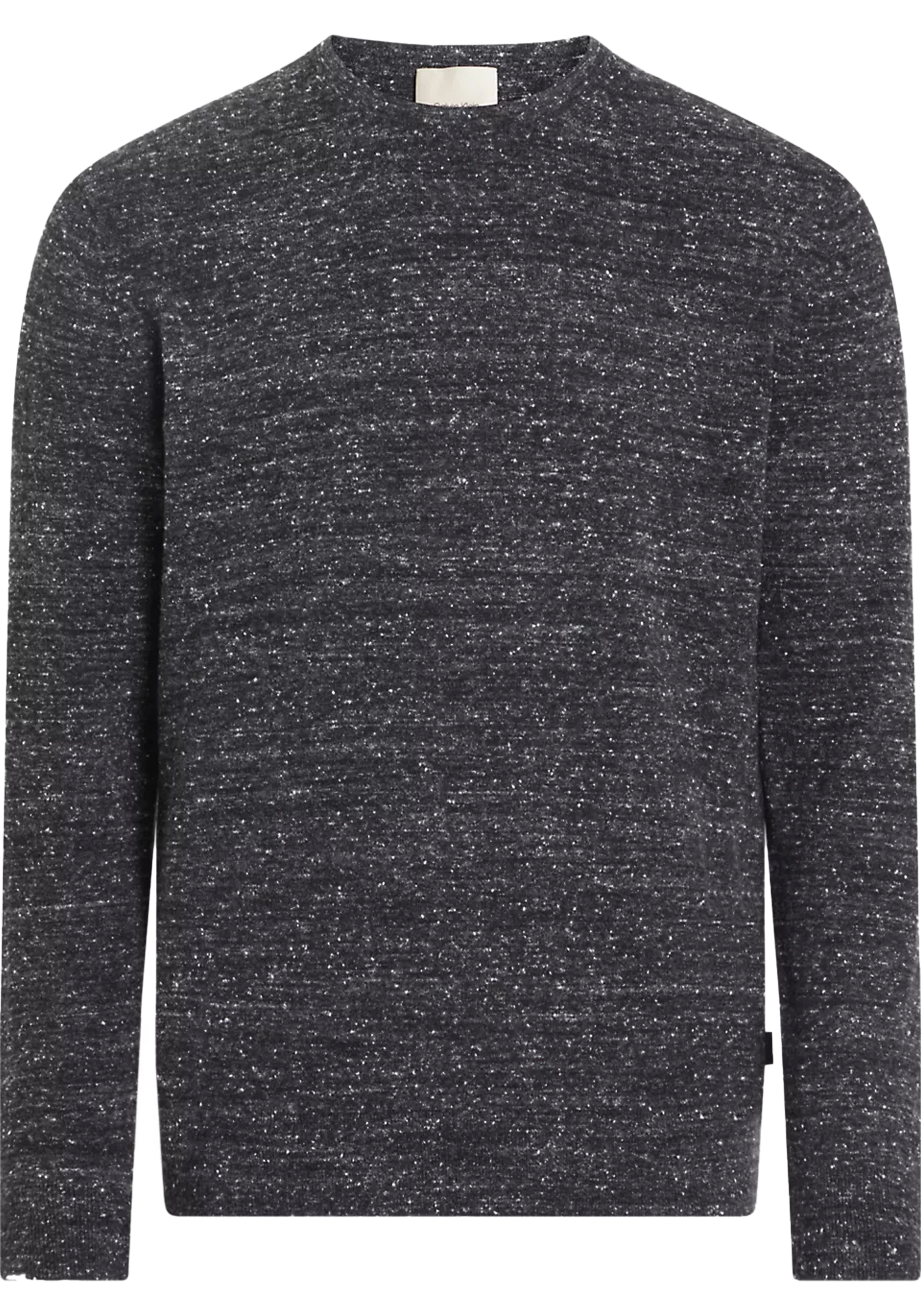 Calvin Klein heren pullover katoen met kasjmier, zwart