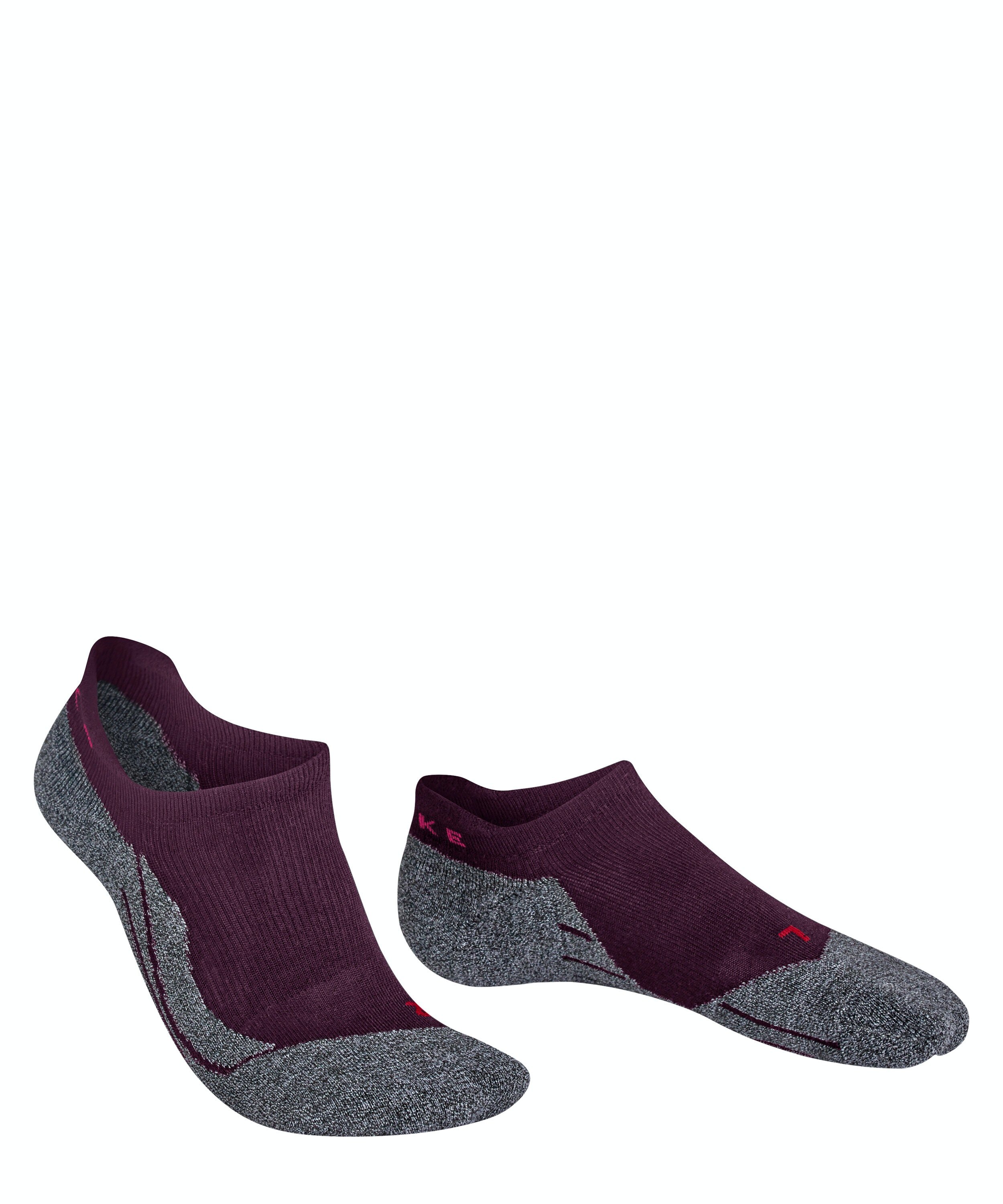 FALKE RU3 Comfort Invisible dames running kousenvoetjes, paars (dark mauve)