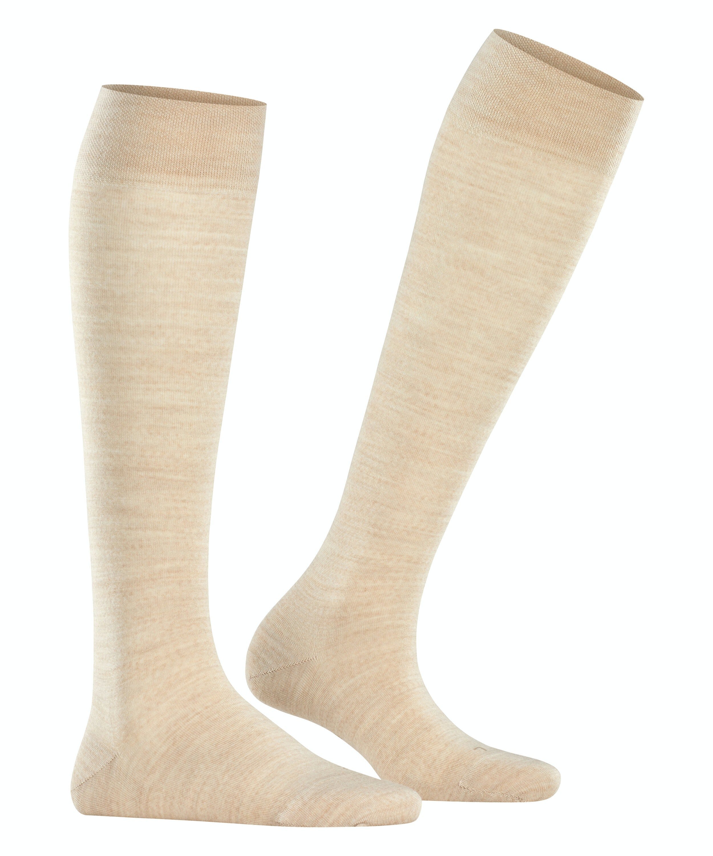 FALKE Sensitive Berlin dames kniekousen, beige (linen mel.)