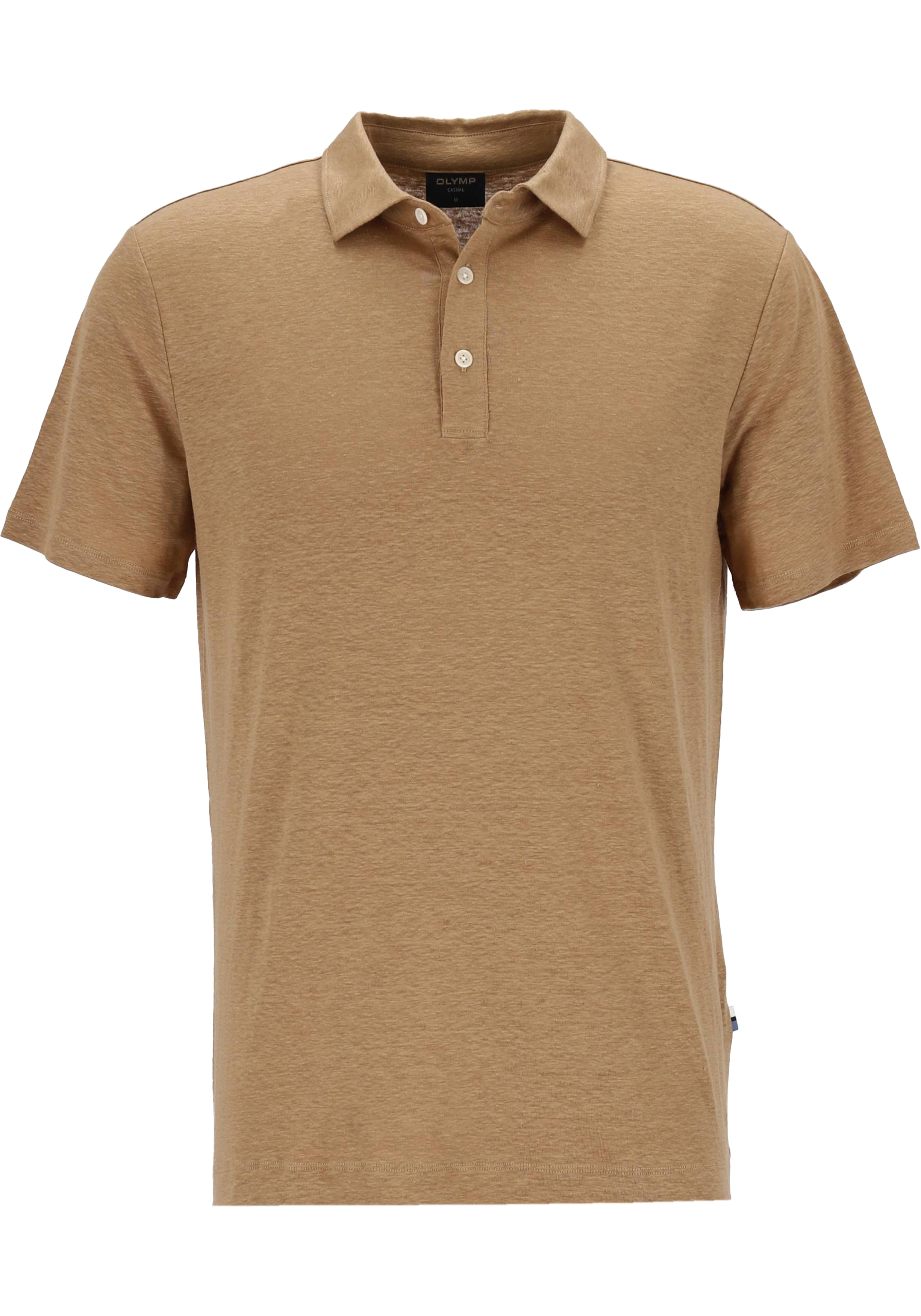 OLYMP Polo Casual, modern fit polo, caramel