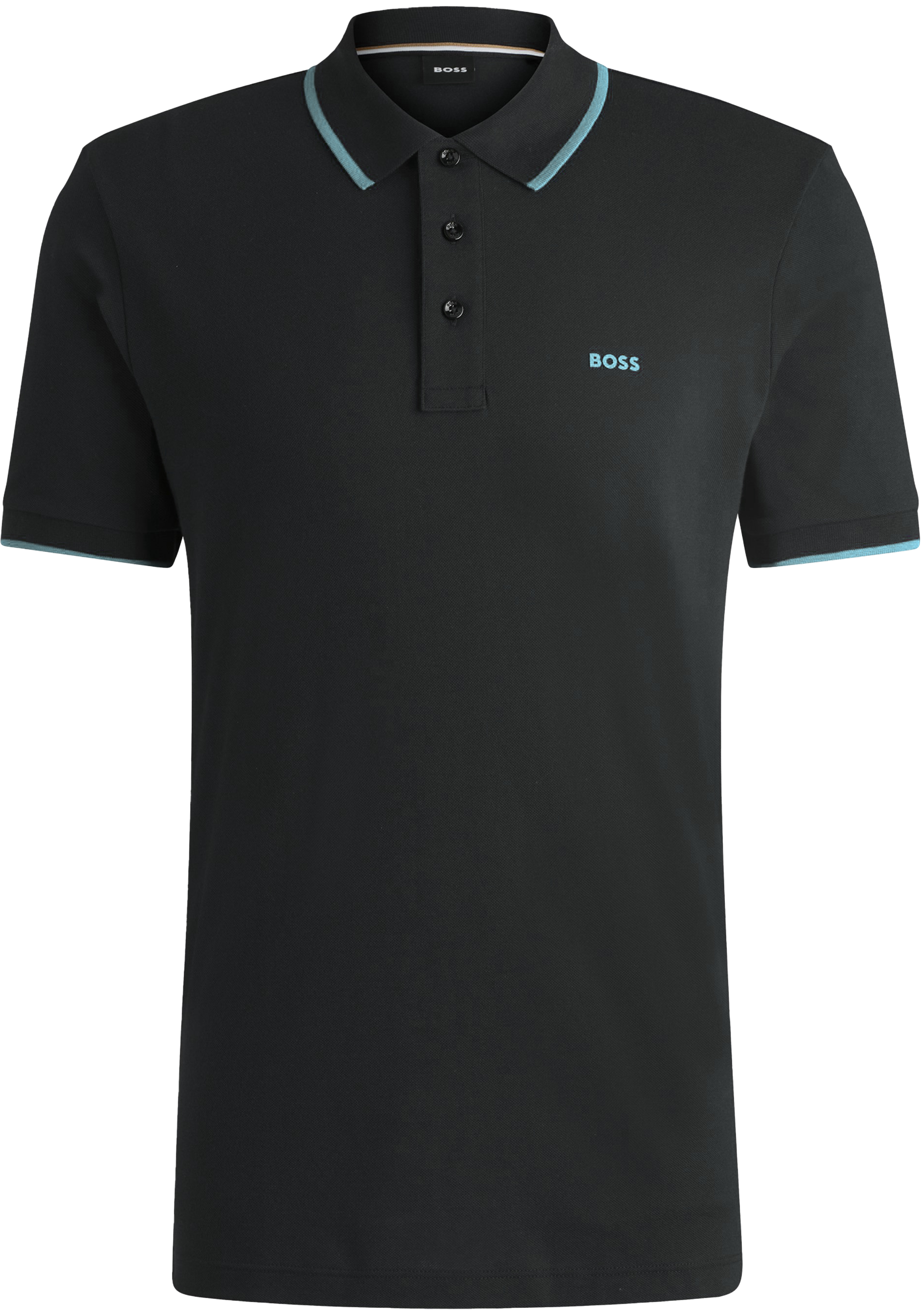 BOSS Parlay regular fit polo, pique, donkerblauw