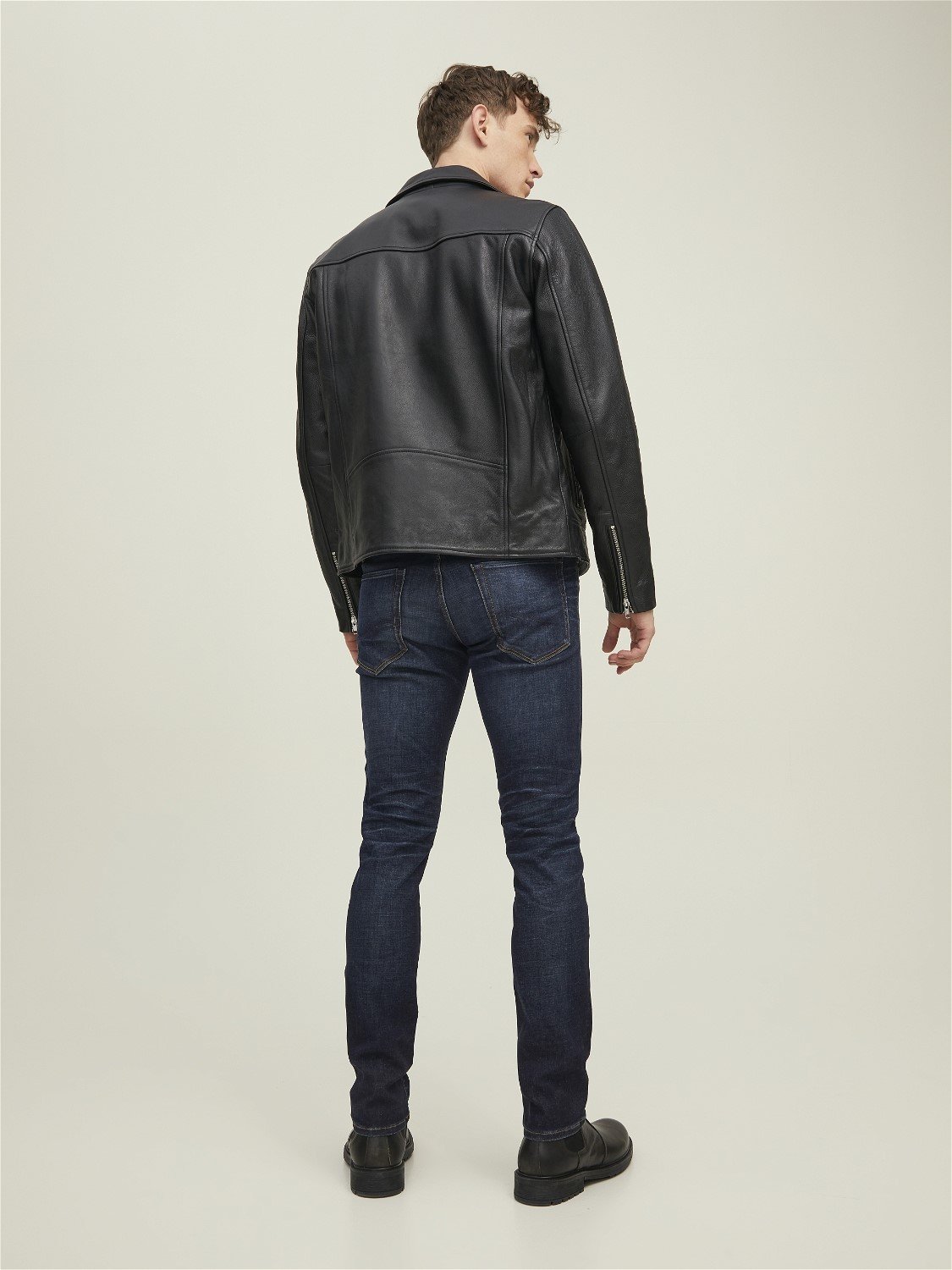 JACK & JONES Glenn Icon loose fit, heren jeans, denimblauw