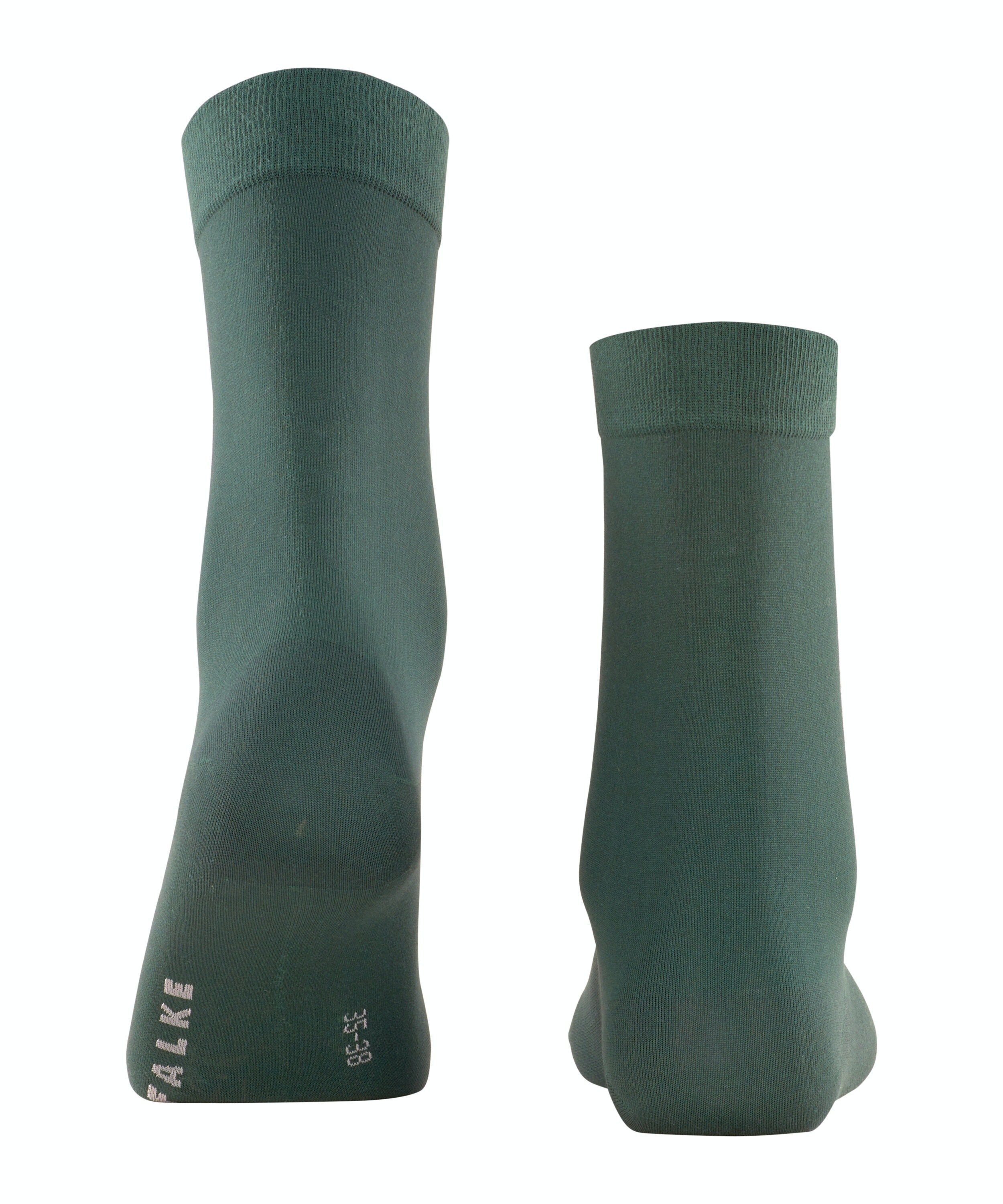 FALKE Cotton Touch damessokken, groen (hunter green)