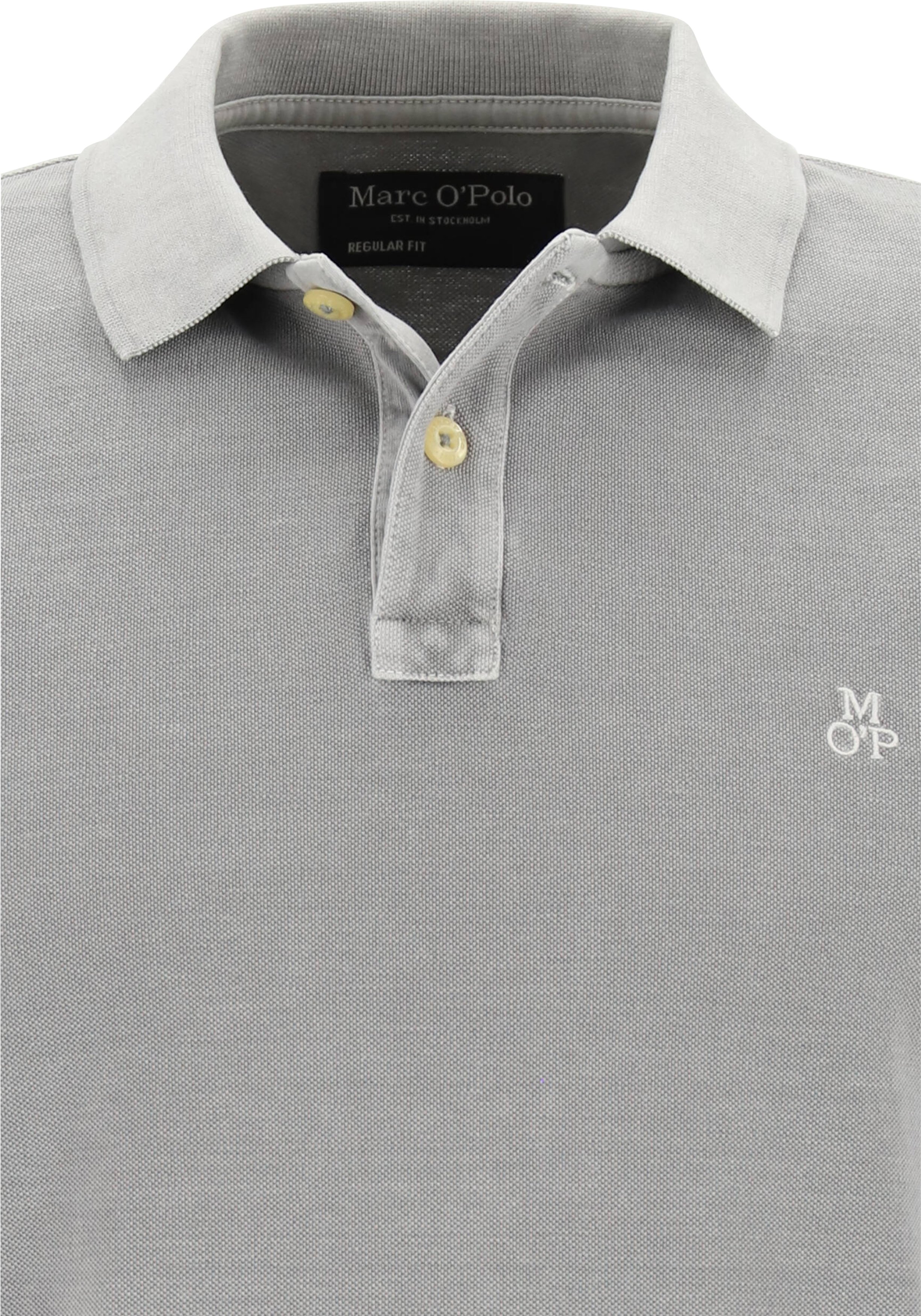 Marc O'Polo regular fit polo, heren poloshirt, grijs