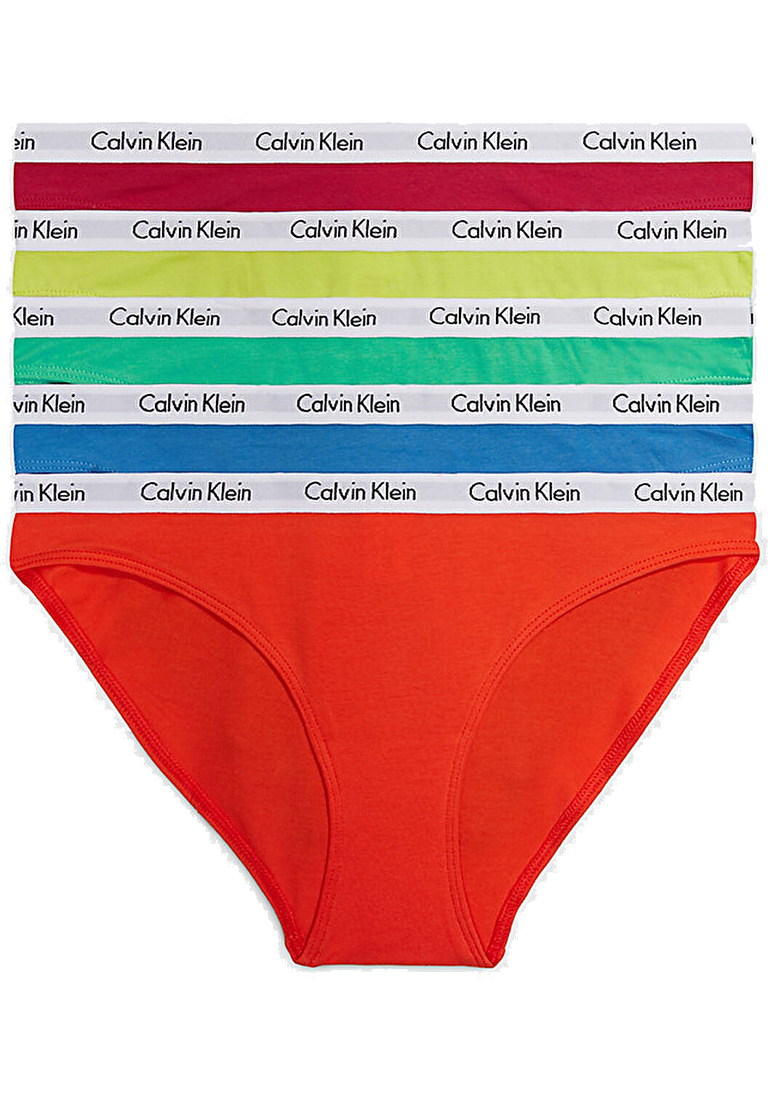 Calvin Klein dames bikini (5-pack), heupslip, multicolor