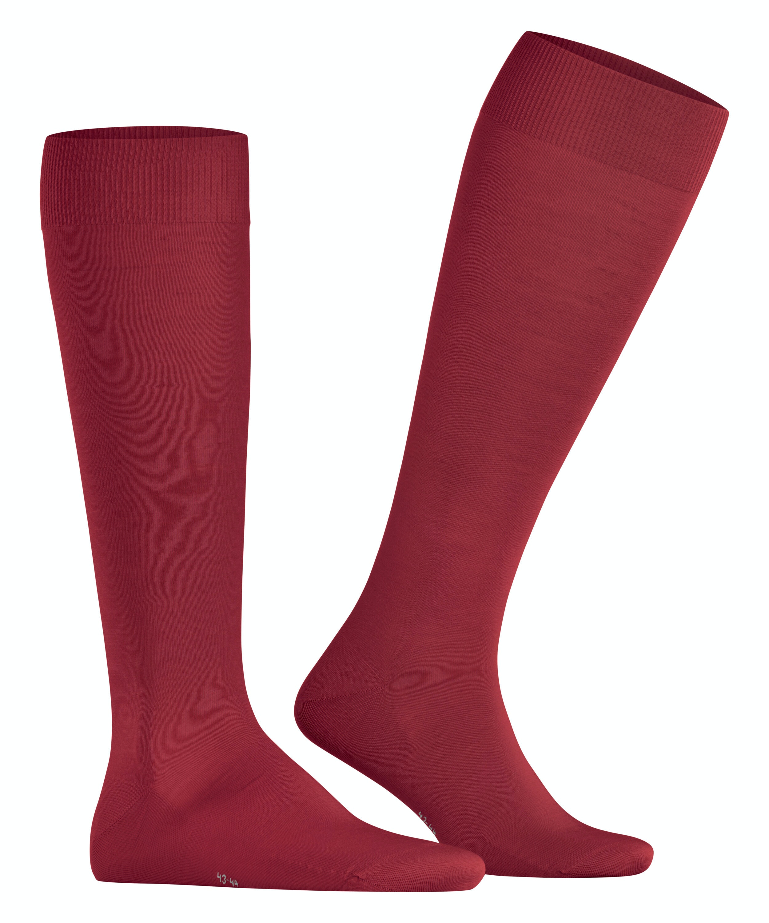 FALKE ClimaWool heren kniekousen, rood (scarlet)