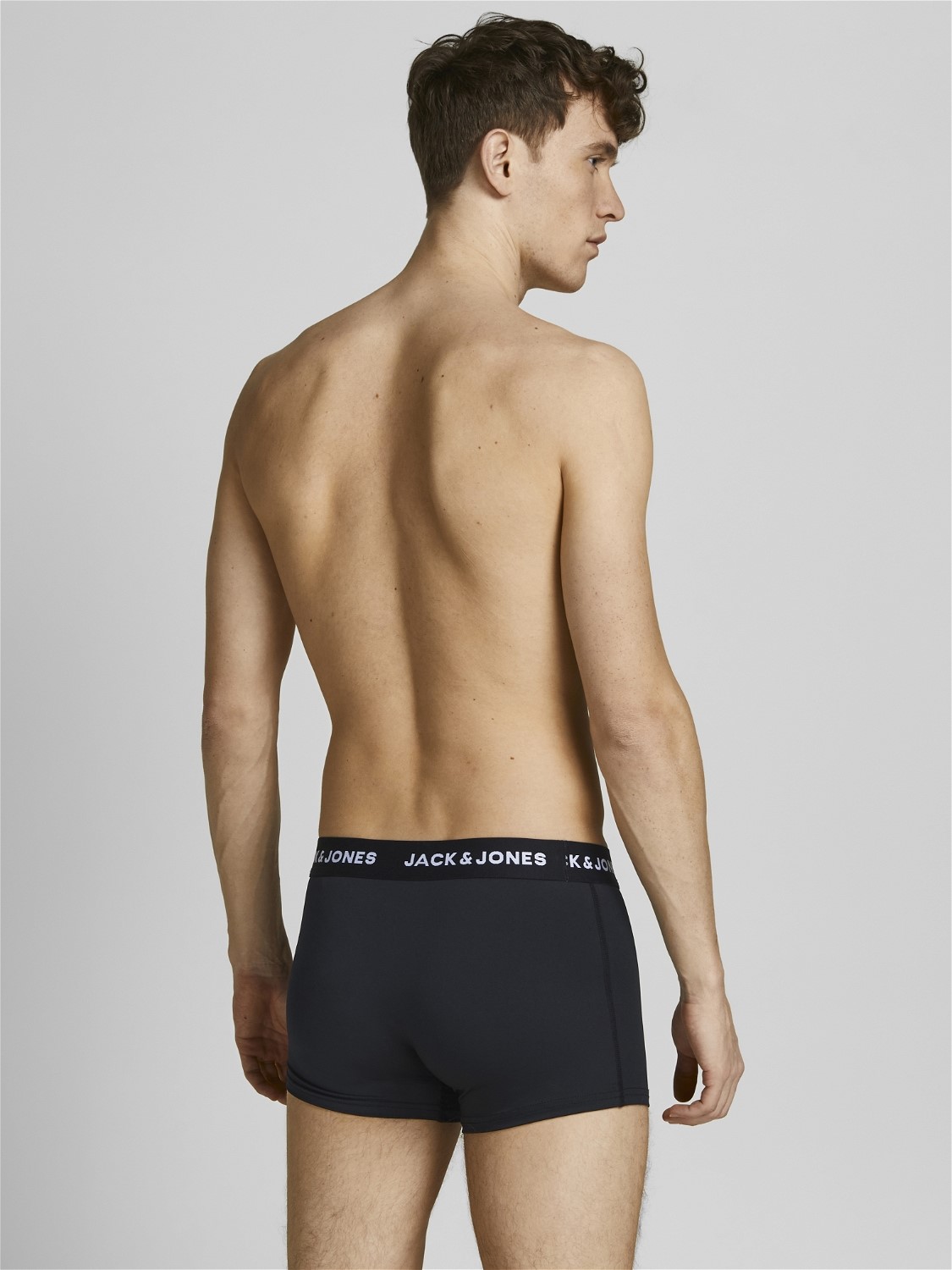 JACK & JONES Jacbase microfiber trunks (3-pack), heren boxers normale lengte, zwart