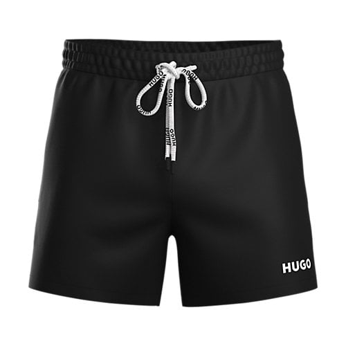 HUGO Haiti swim shorts, heren zwembroek, zwart dessin