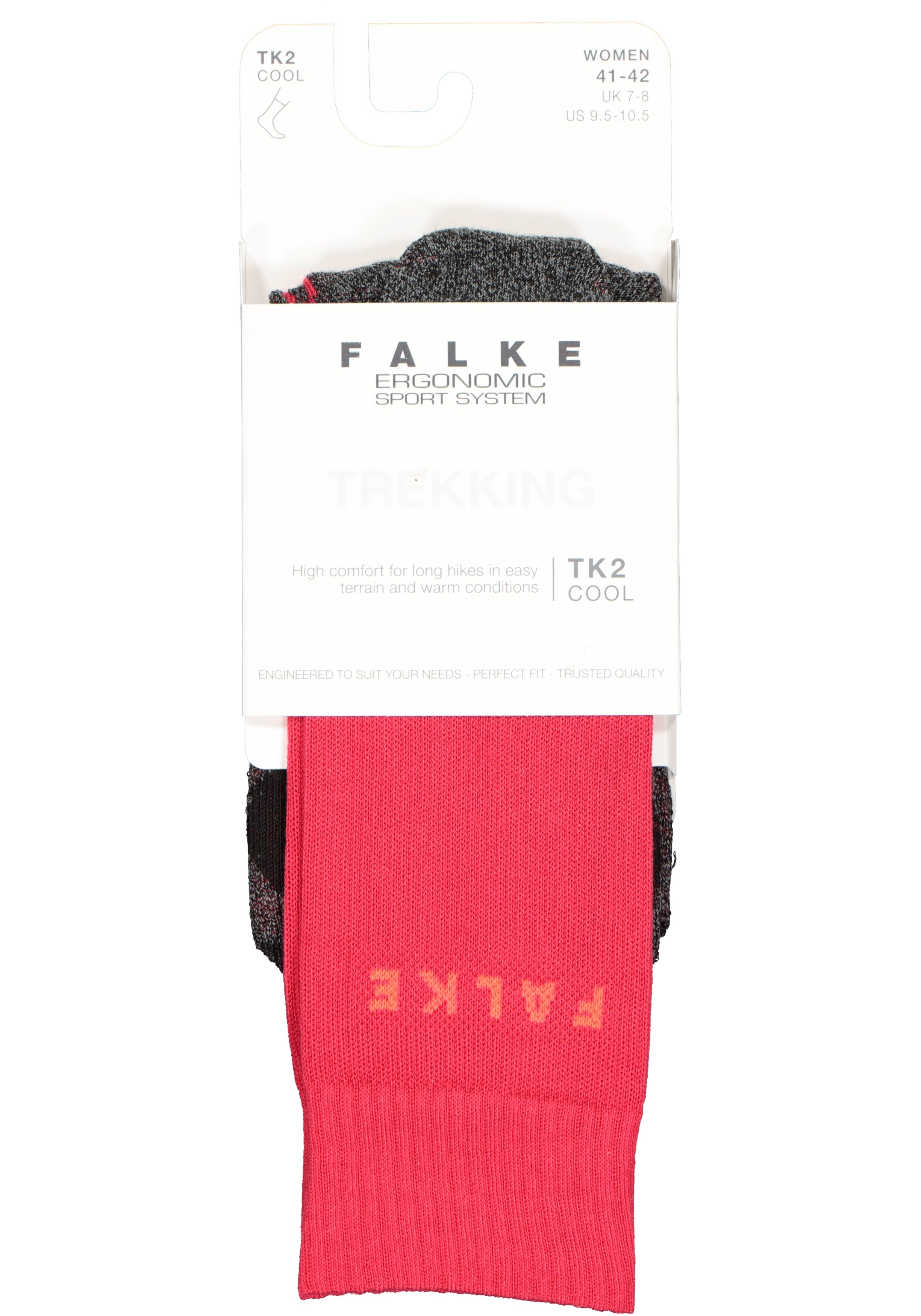 FALKE TK2 Cool dames wandelsokken, roze mix (rose)