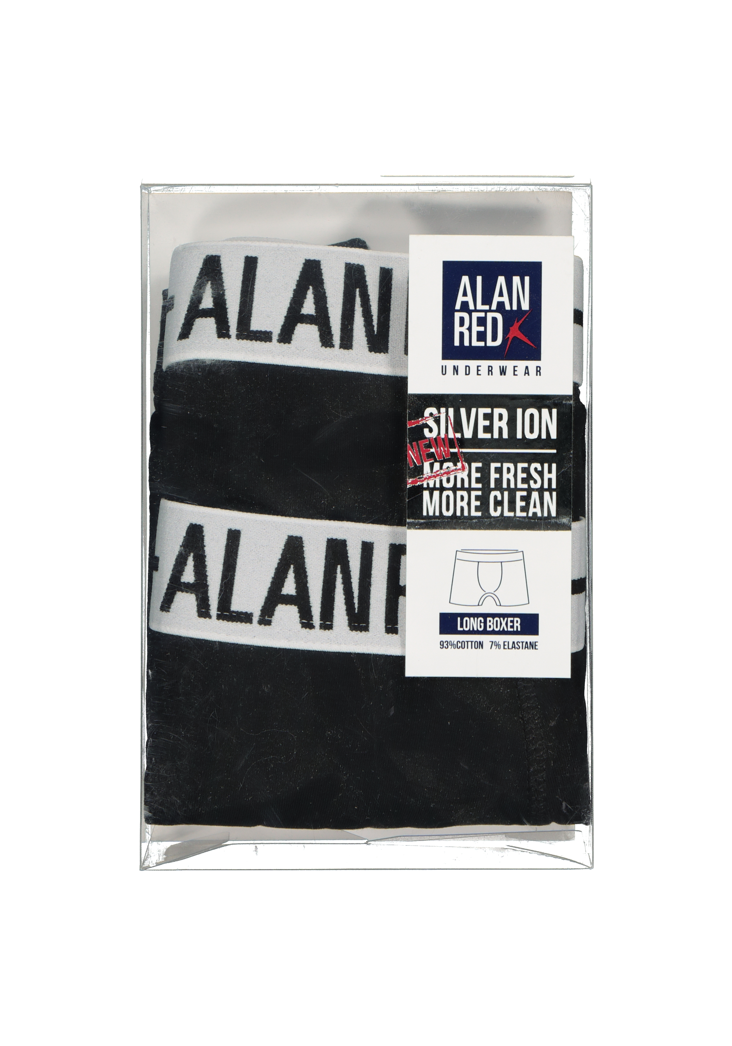 ALAN RED boxershorts (2-pack), zwart