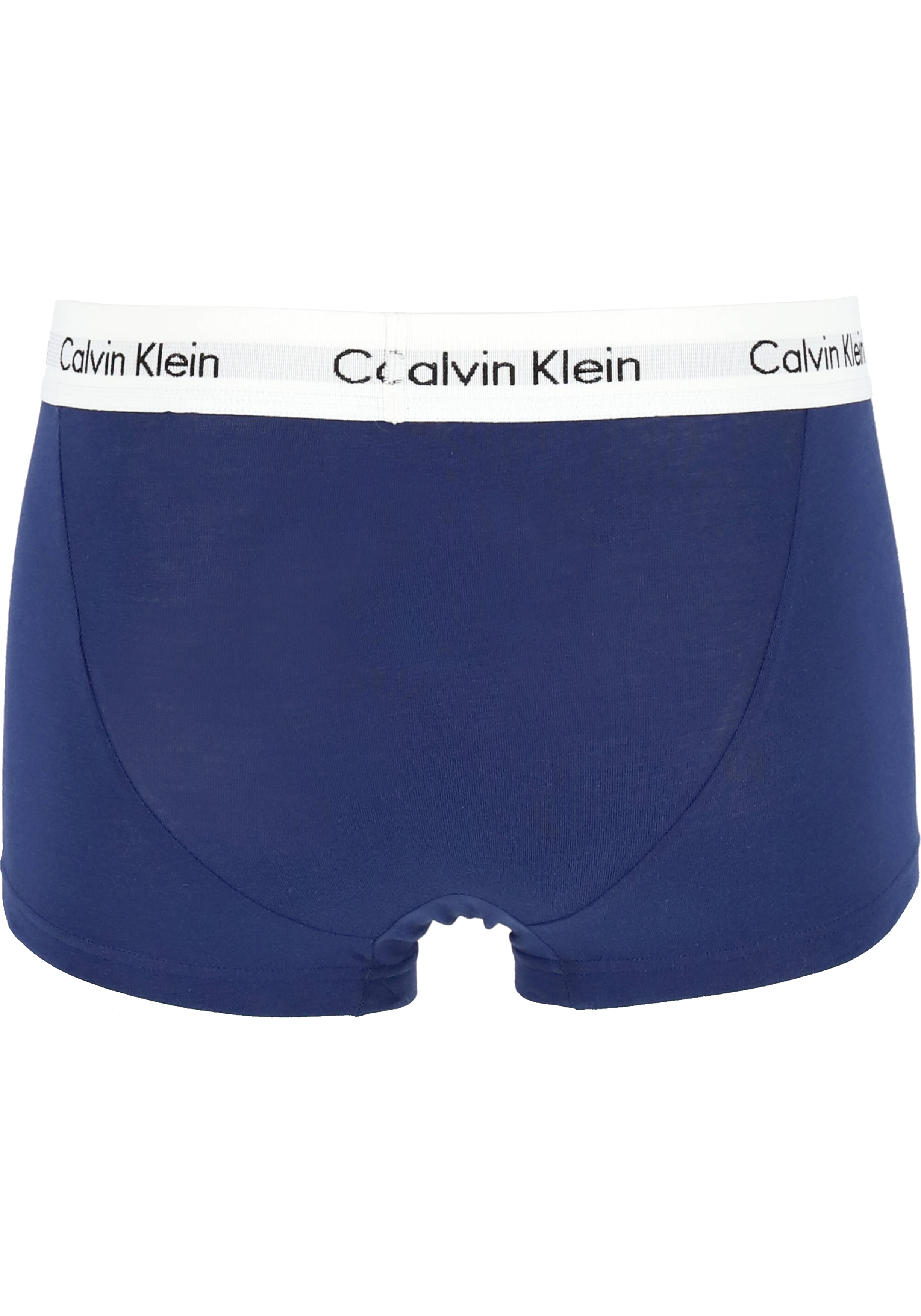 Calvin Klein low rise trunks (3-pack), lage heren boxers kort, rood, wit en blauw