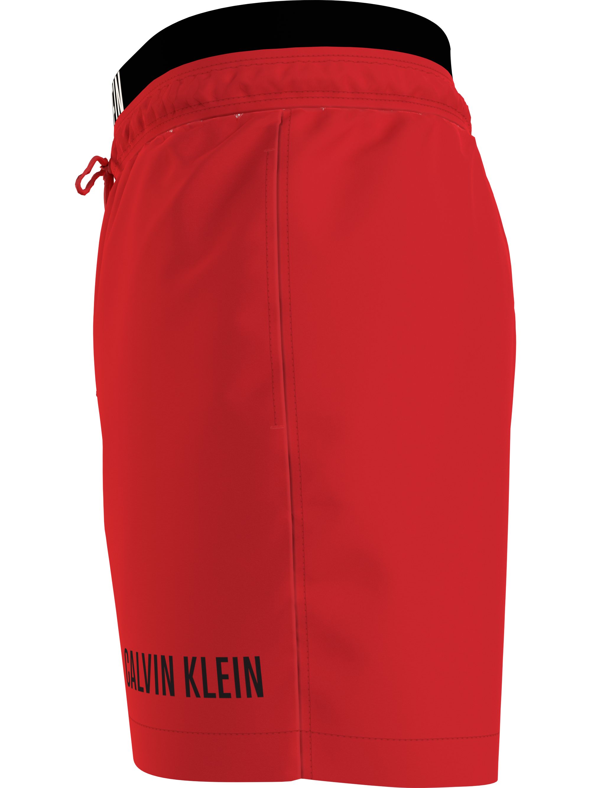 Calvin Klein Medium Drawstring double waistband swimshort, heren zwembroek, rood