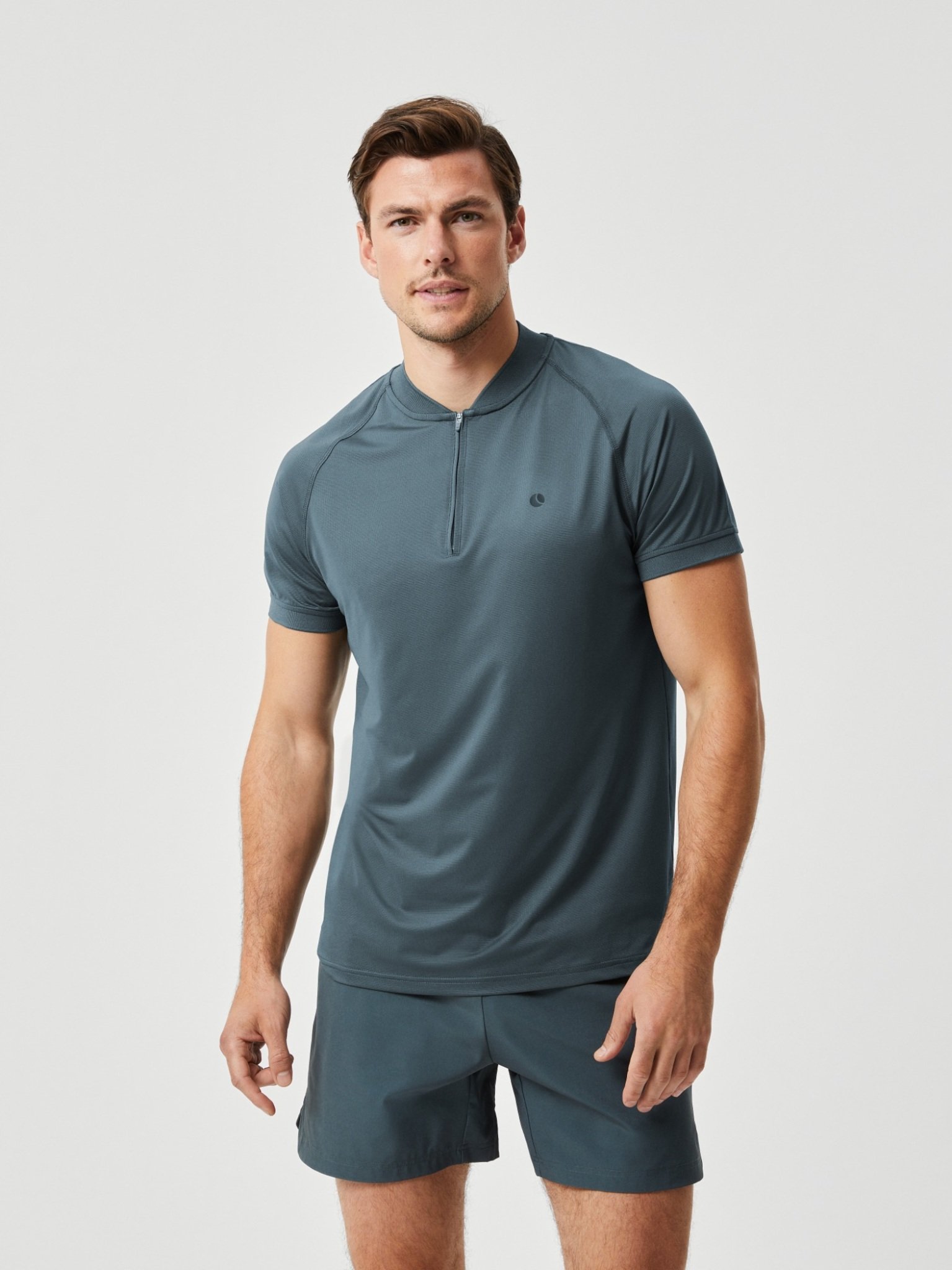 Bjorn Borg Ace Performance Zip Polo, petrol