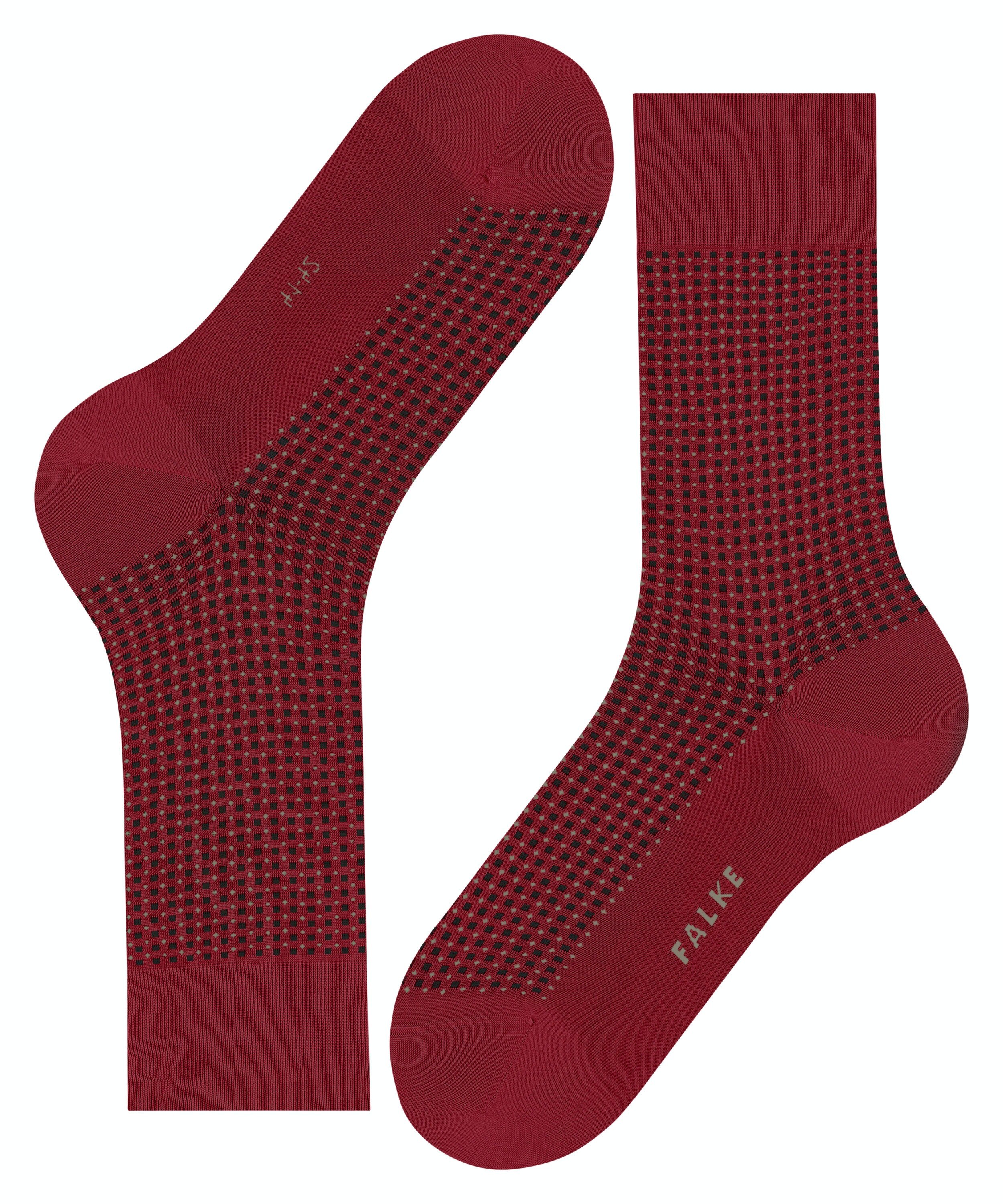 FALKE Uptown Tie herensokken, rood (scarlet)