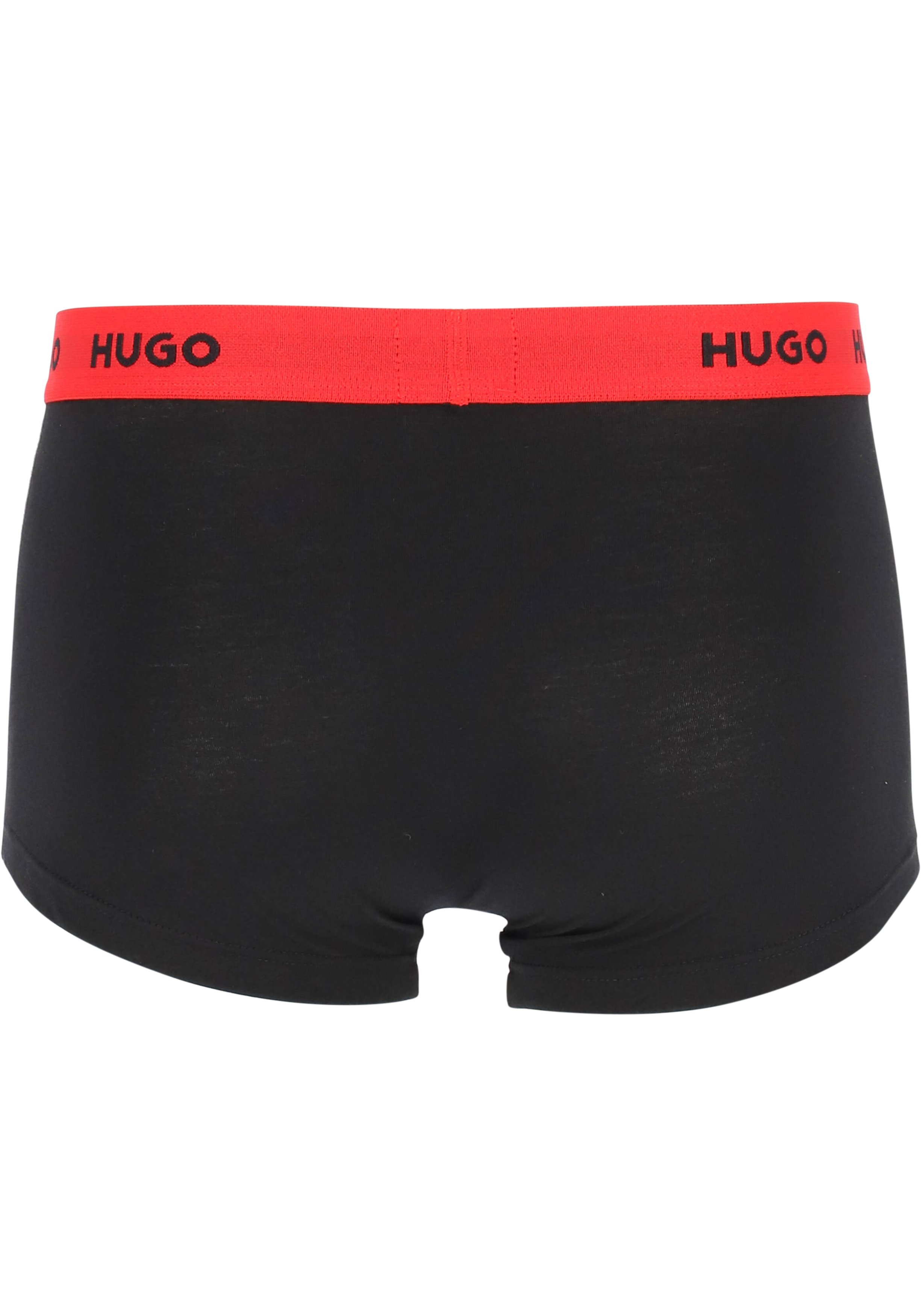 HUGO trunks (3-pack), heren boxers kort, zwart