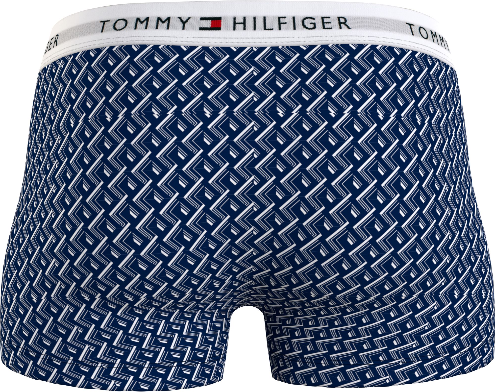 Tommy Hilfiger trunk (3-pack), heren boxers normale lengte, blauw, lichtblauw, print