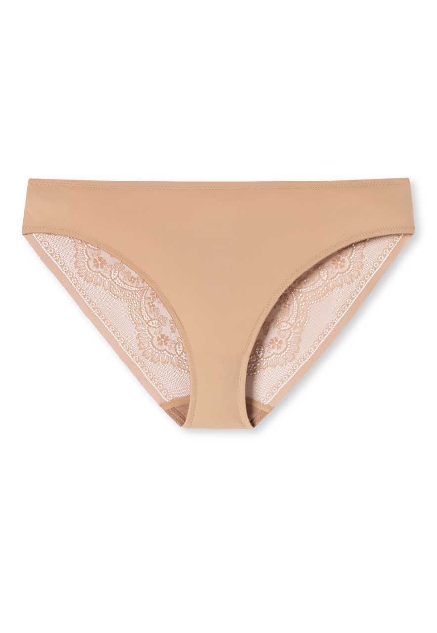 SCHIESSER Invisible Lace slip (1-pack), dames slip microvezels kant maple-kleur