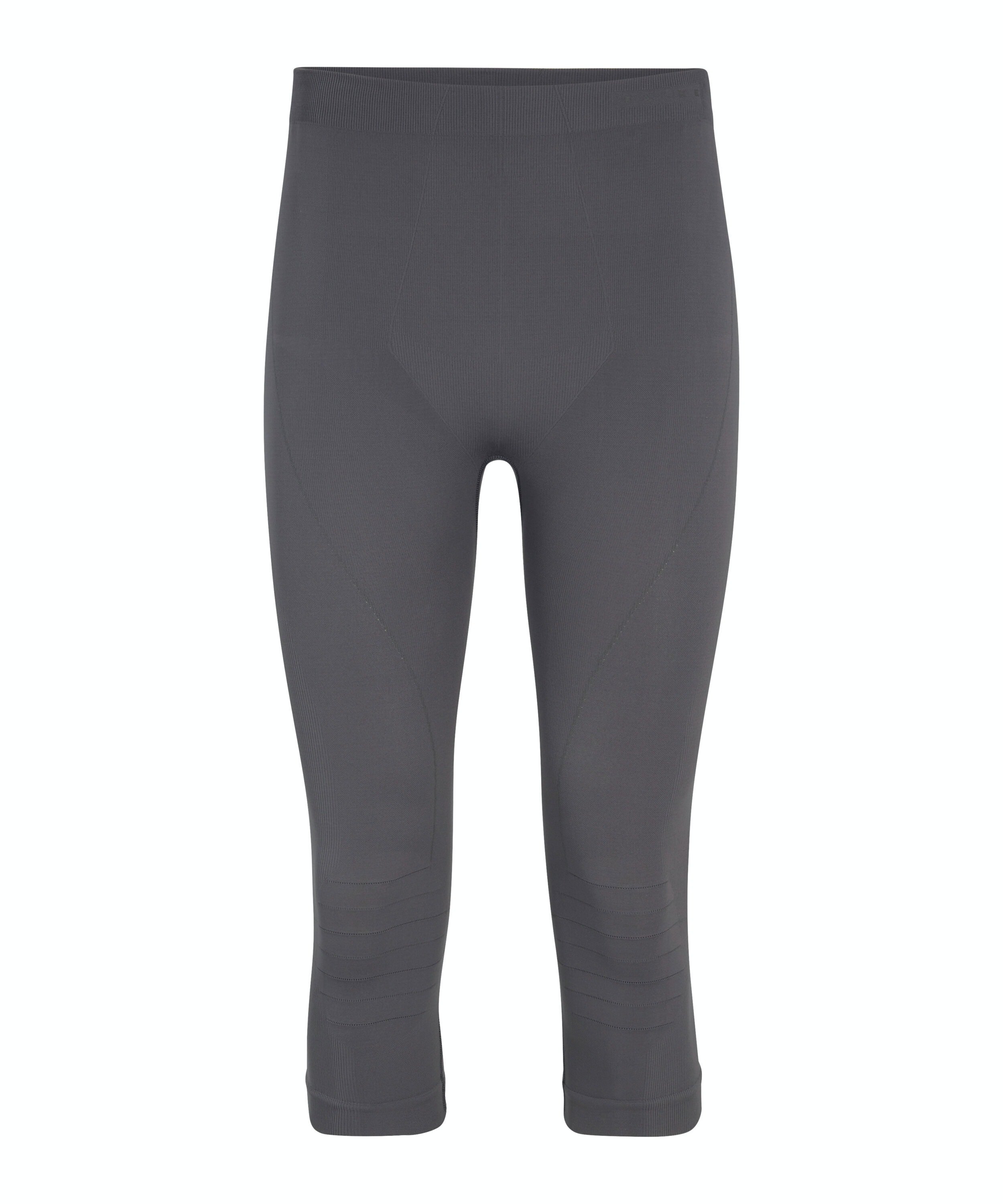 FALKE heren 3/4 tights Warm, thermobroek, grijs (concrete)