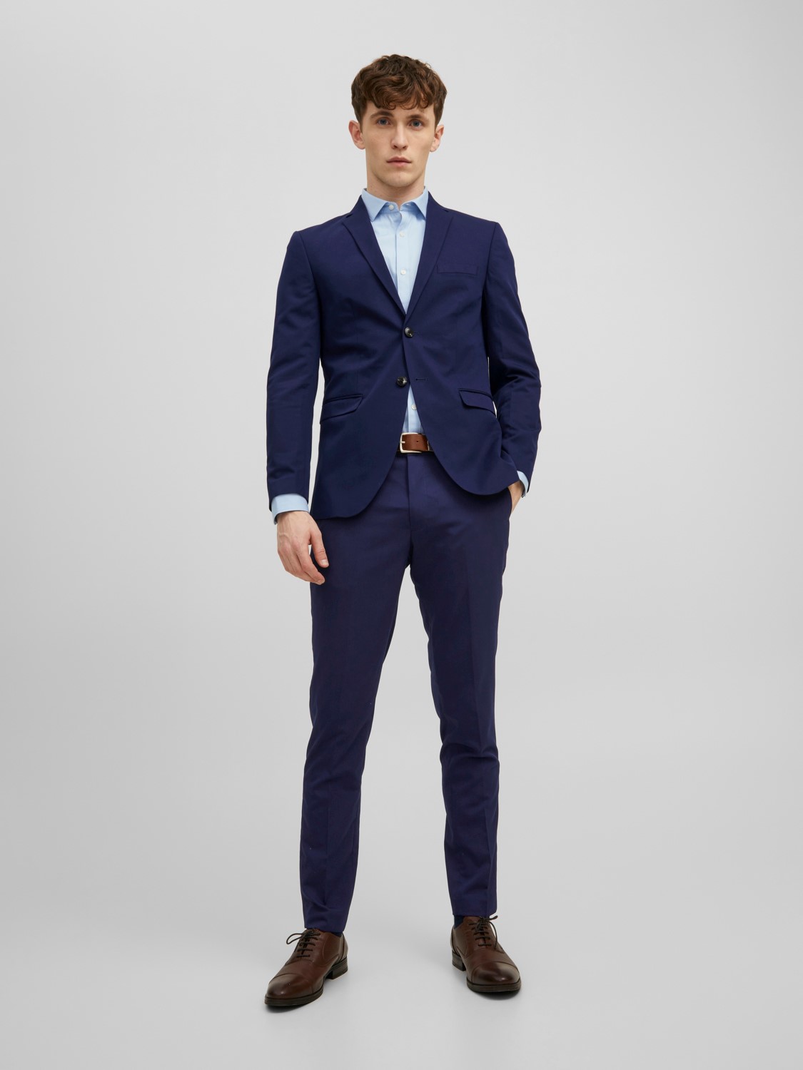 JACK & JONES Franco Trouser slim fit, heren pantalon, blauw