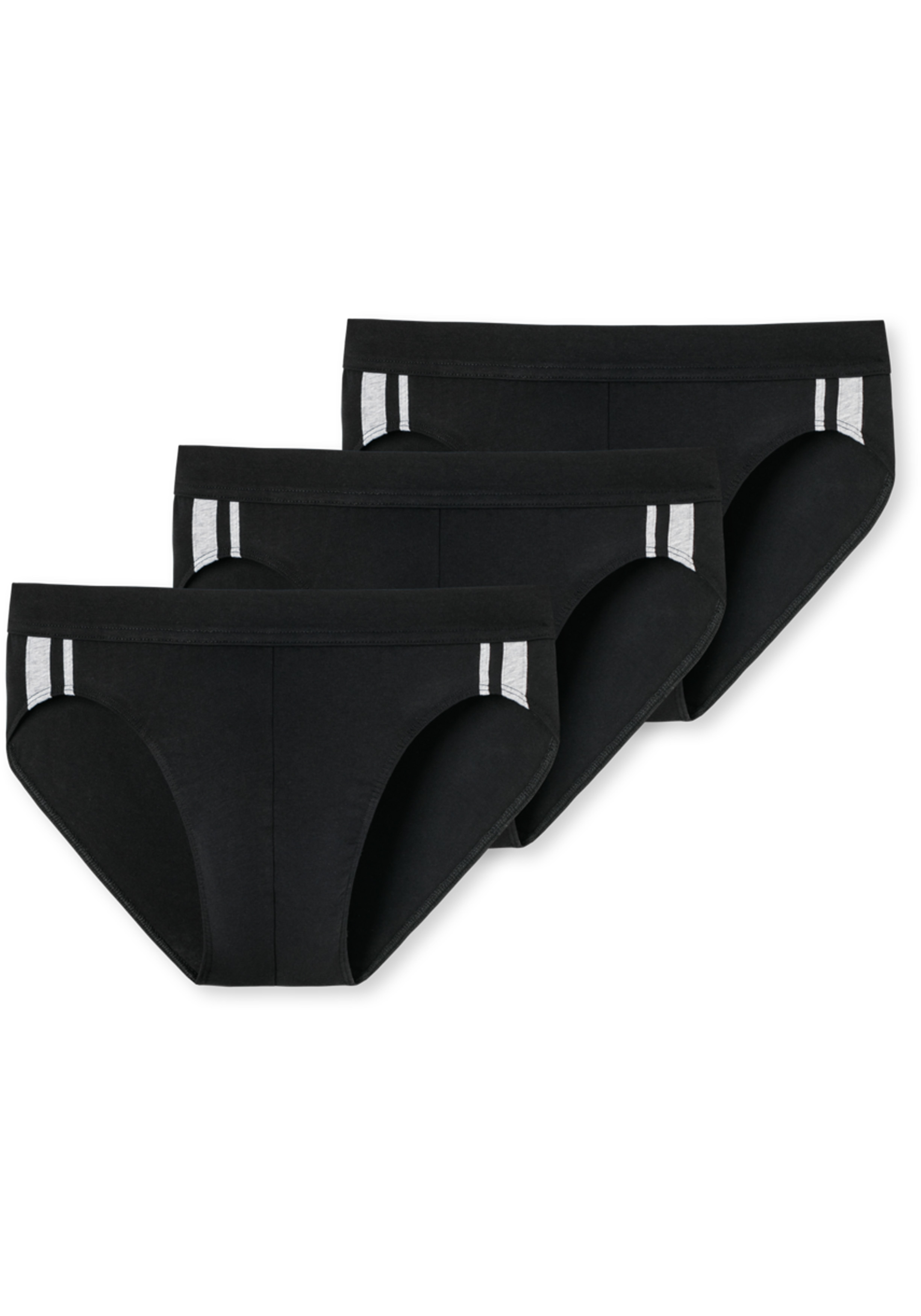 SCHIESSER 95/5 Stretch rio slips (3-pack), zwart