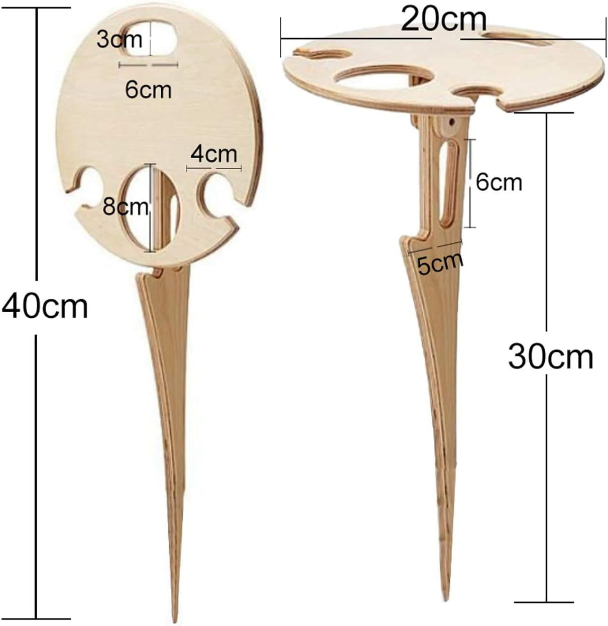 Draagbare wijntafel cadeauset, wijntafel en Many Mornings Cabernet Sockvignon sokken