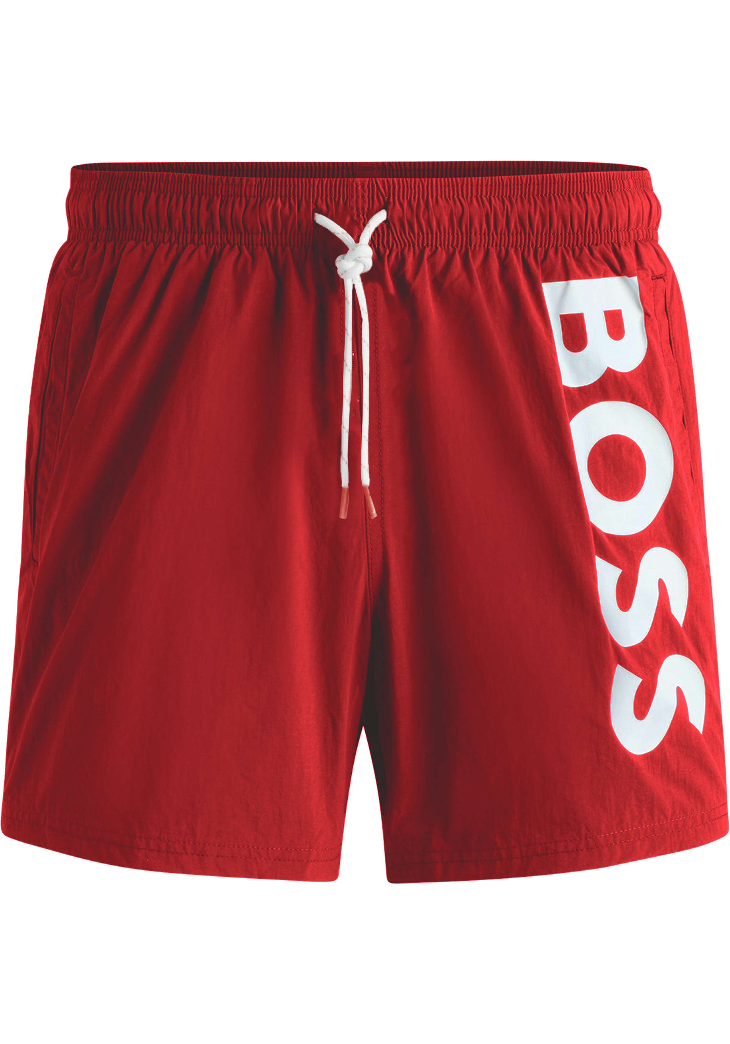 HUGO BOSS Octopus swim shorts, heren zwembroek, middenrood