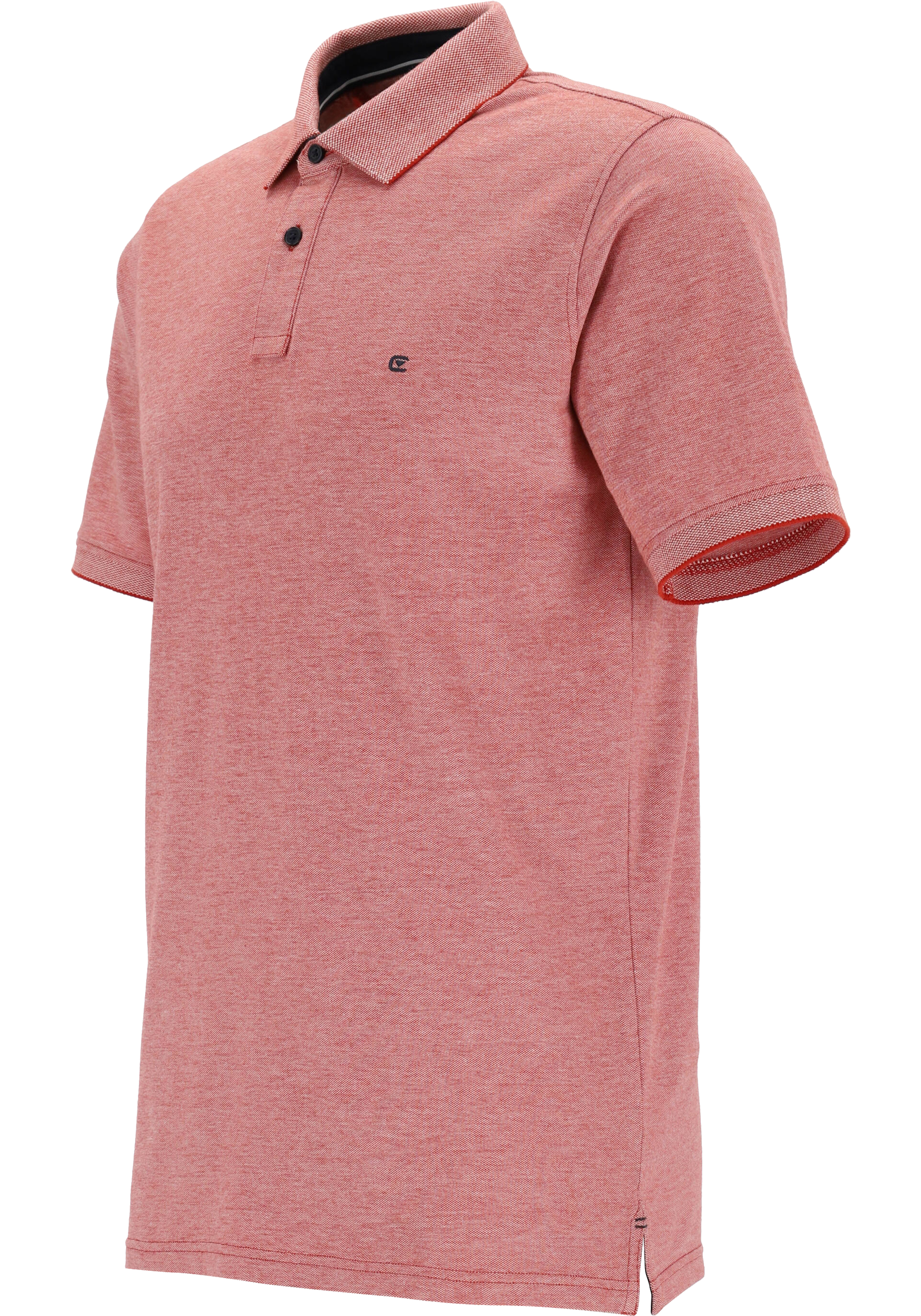 CASA MODA comfort fit poloshirt, stretch, rood melange