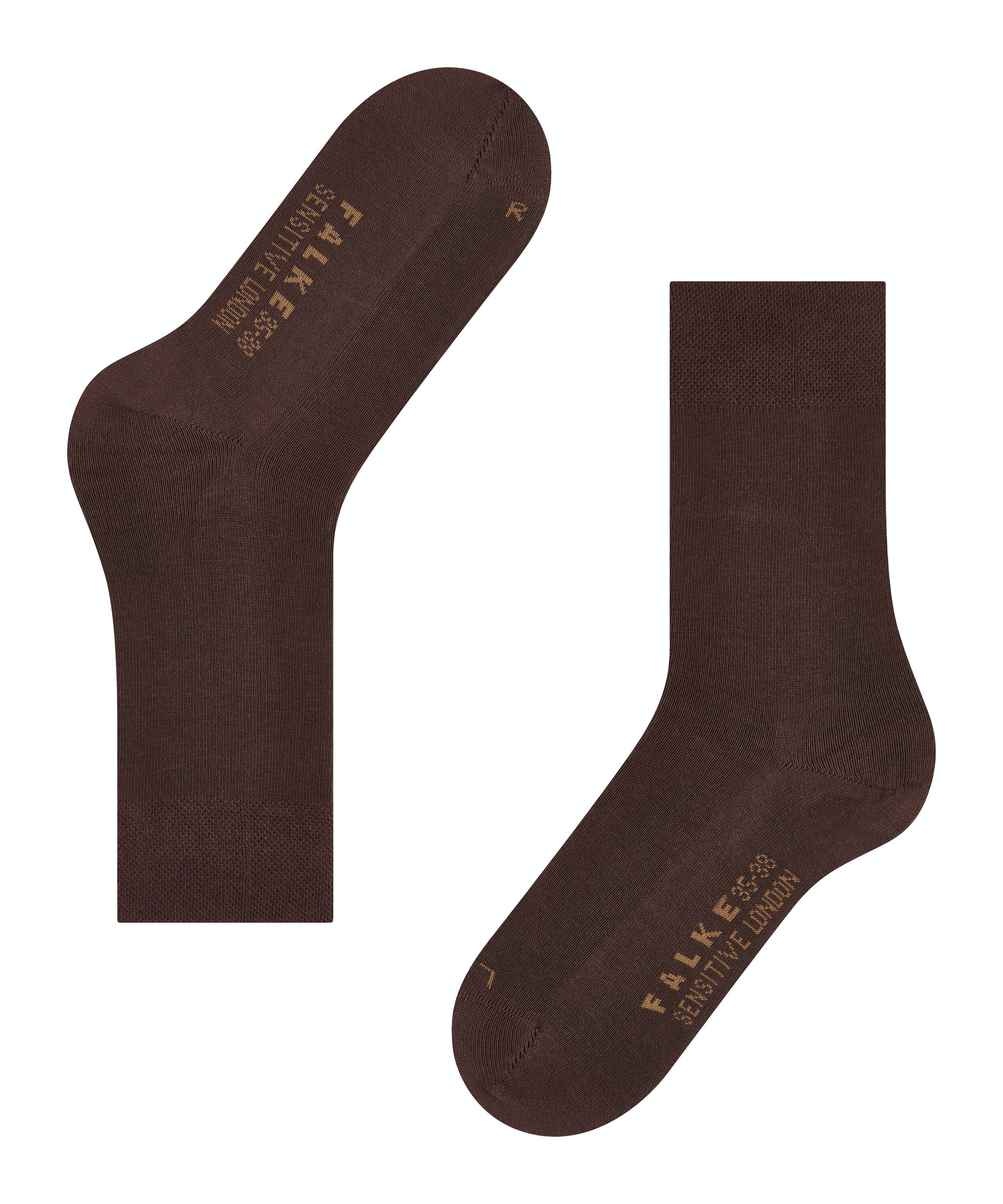 FALKE Sensitive London damessokken, bruin (dark brown)