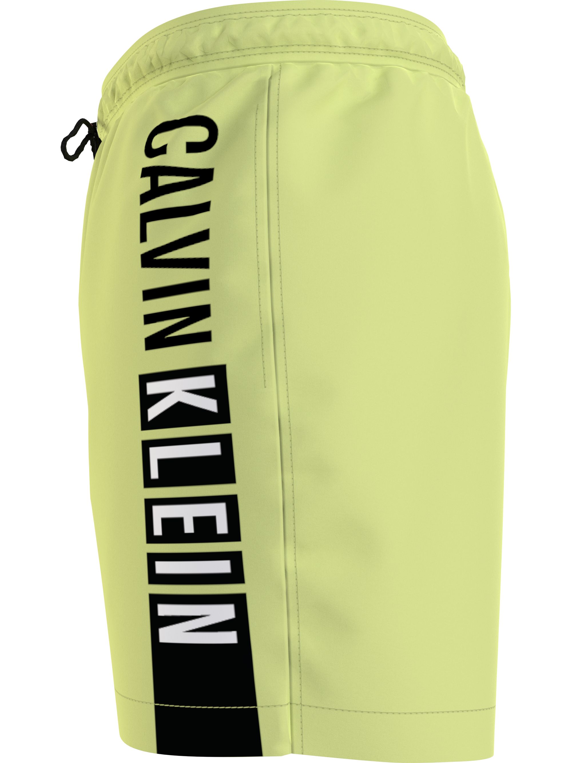 Calvin Klein Medium Drawstring swimshort, heren zwembroek, citroengeel dessin