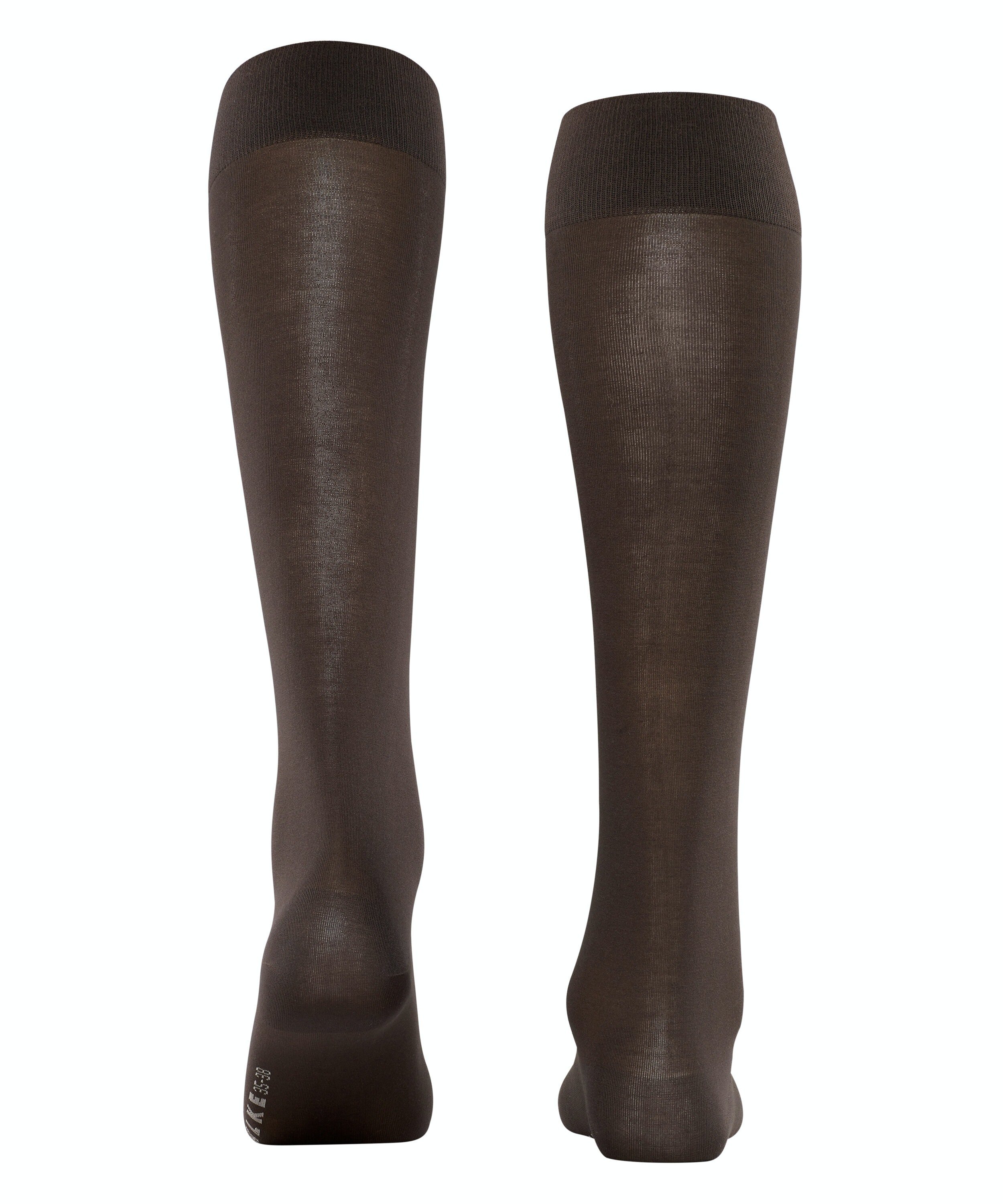 FALKE Cotton Touch dames kniekousen, bruin (dark brown)