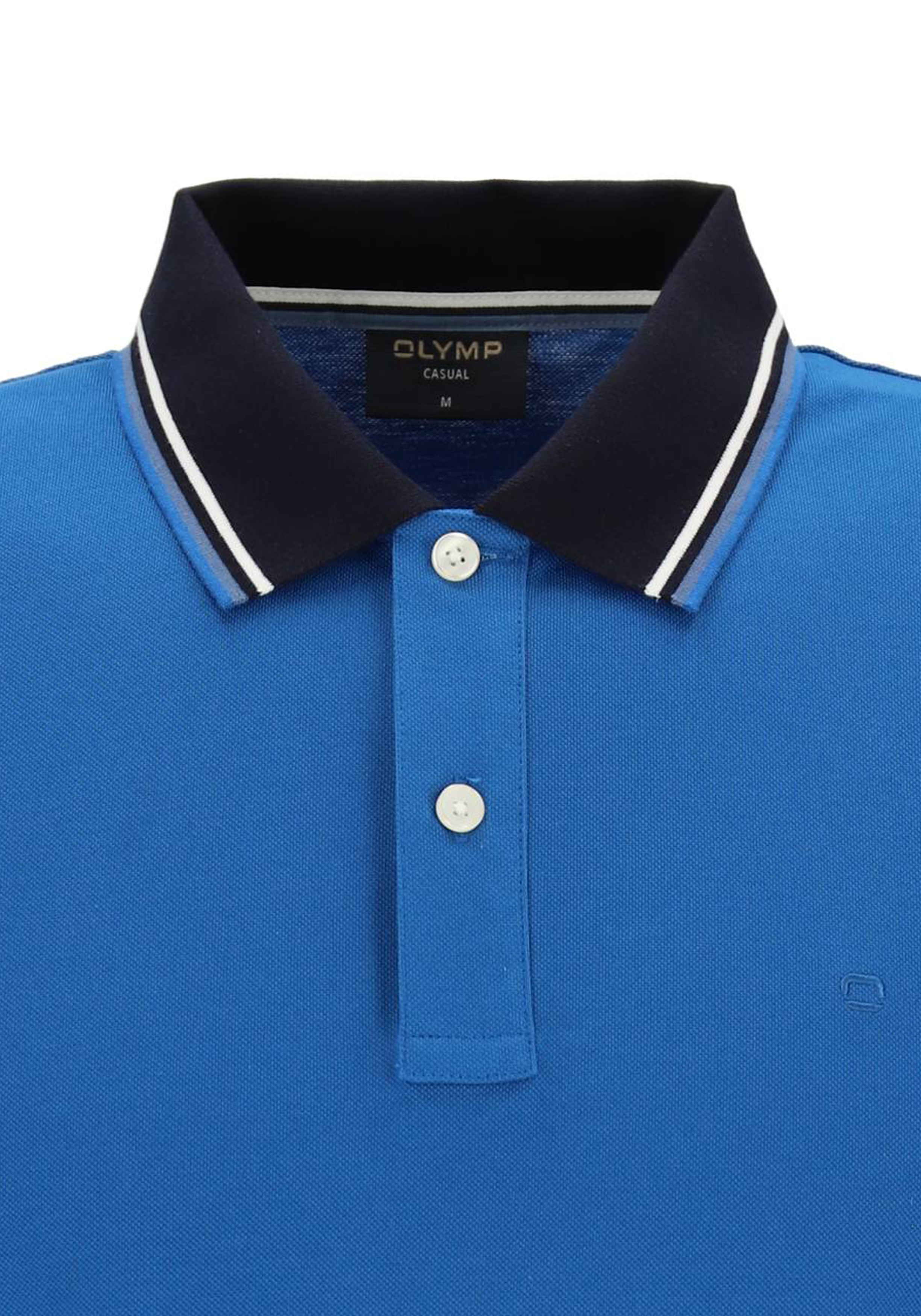 OLYMP Polo Casual, modern fit polo, blauw