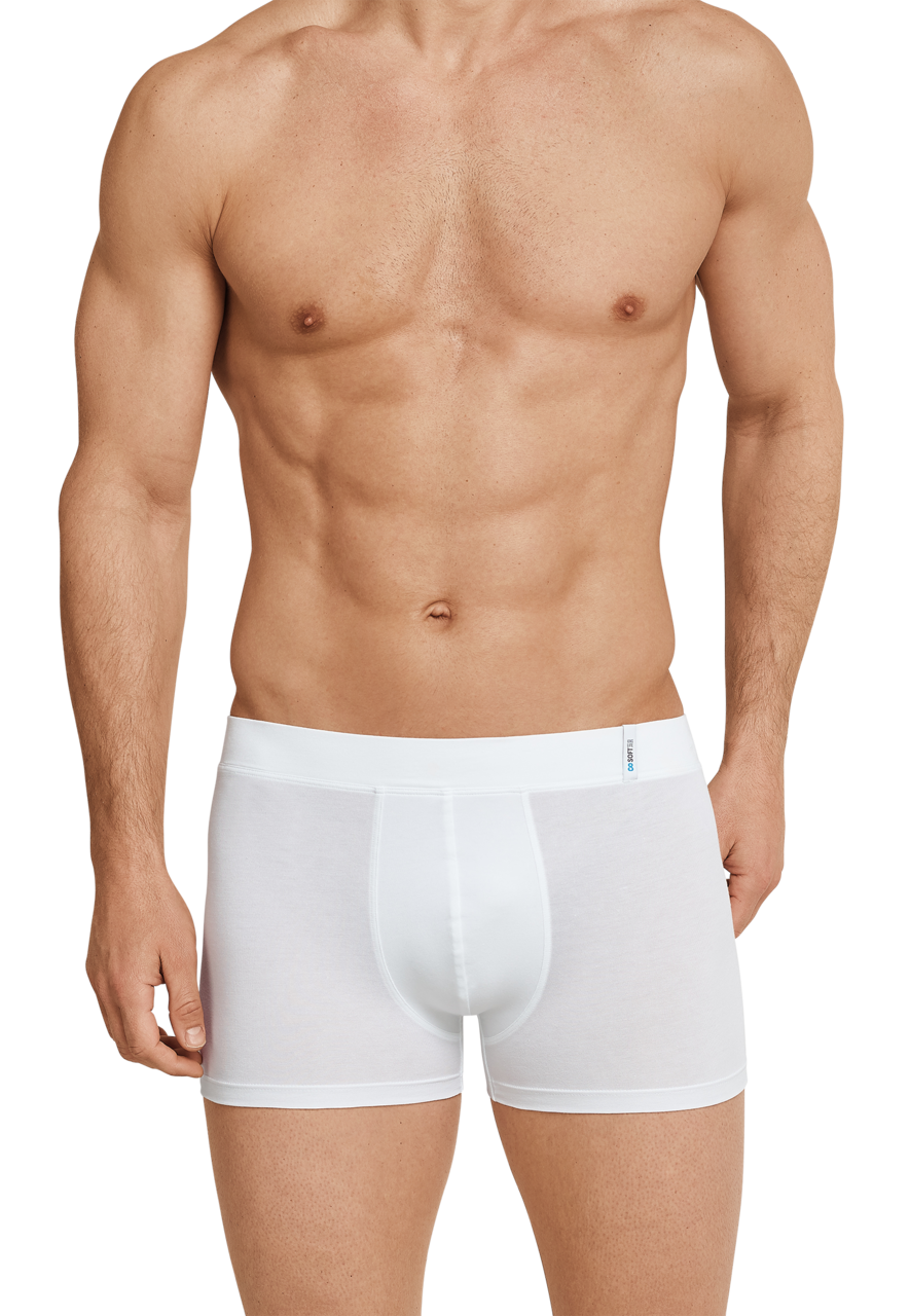 SCHIESSER Long Life Soft boxer (1-pack), heren short wit