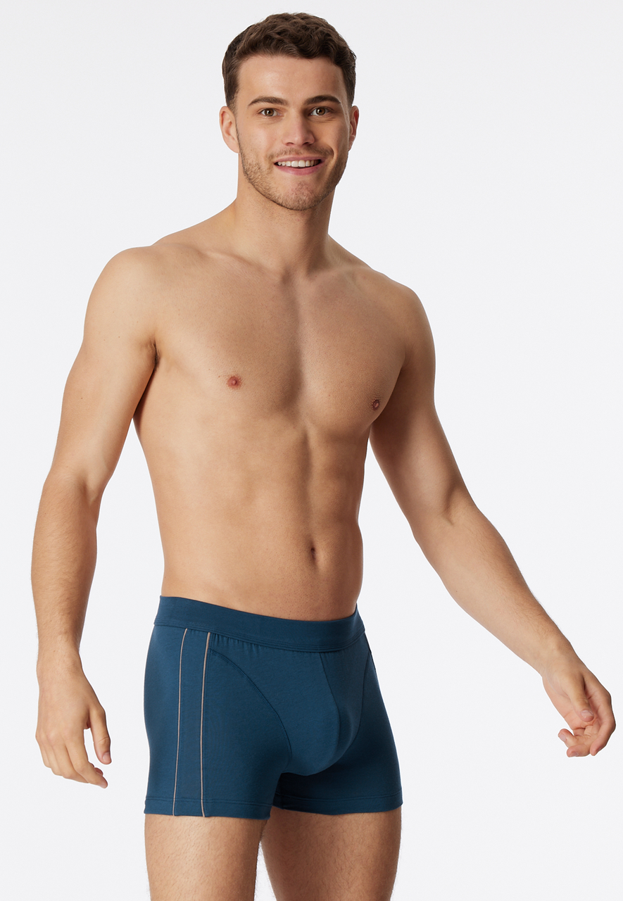 SCHIESSER Comfort Fit boxer (1-pack), heren short organisch katoen bies admiraal