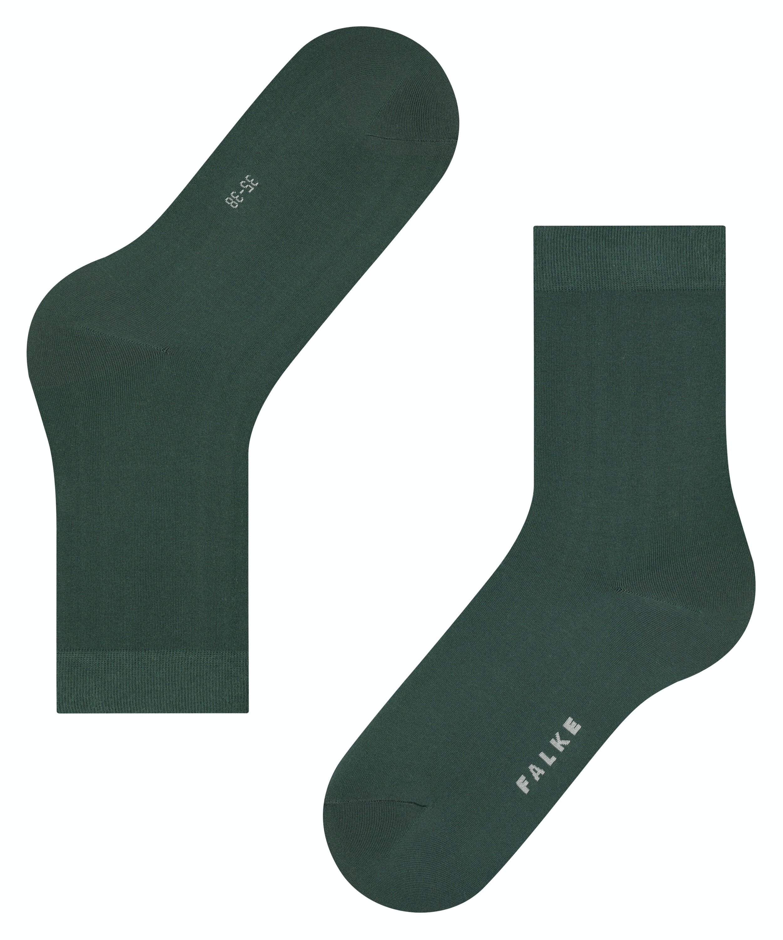 FALKE Cotton Touch damessokken, groen (hunter green)