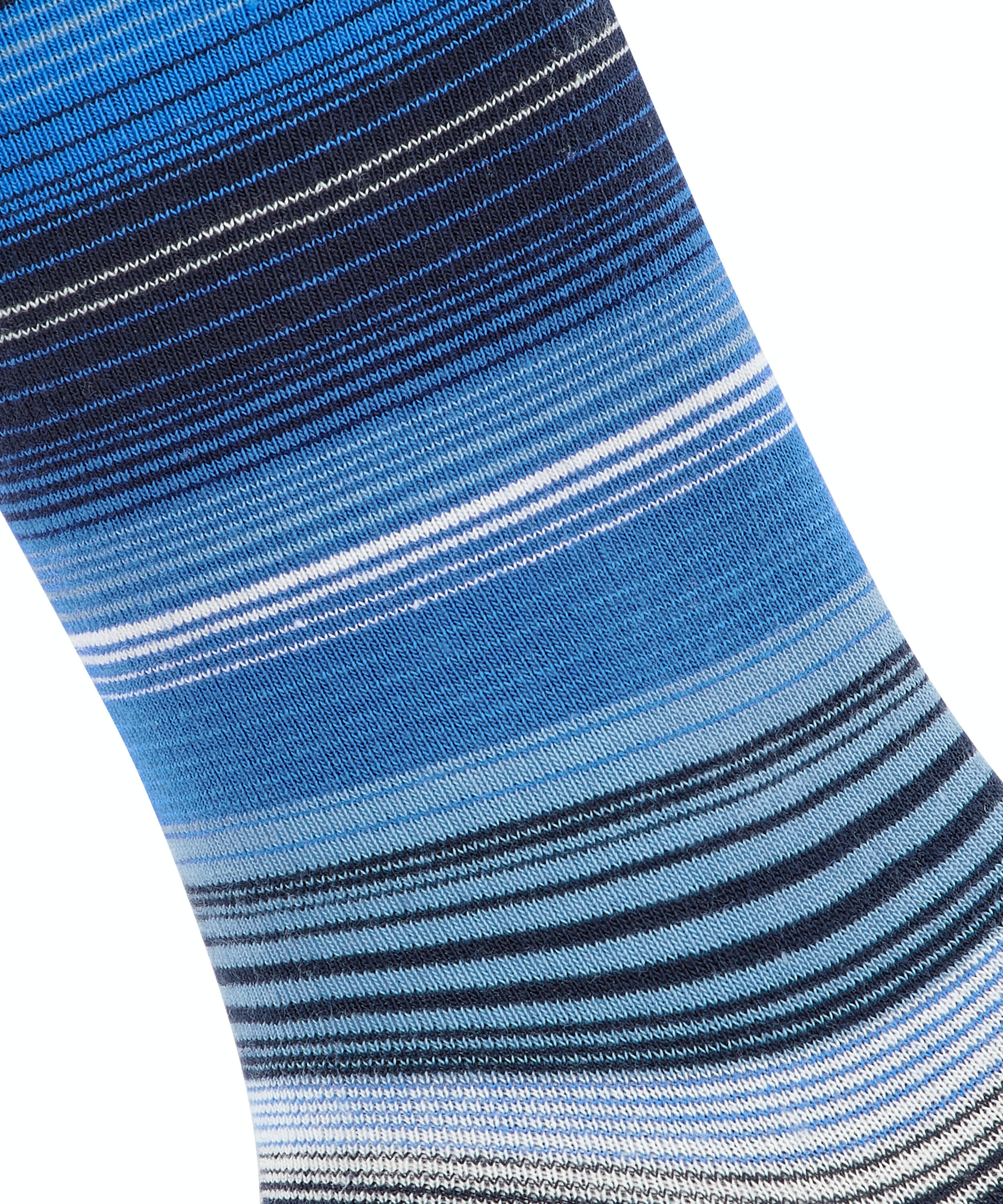 Burlington Stripe damessokken, blauw (marine)