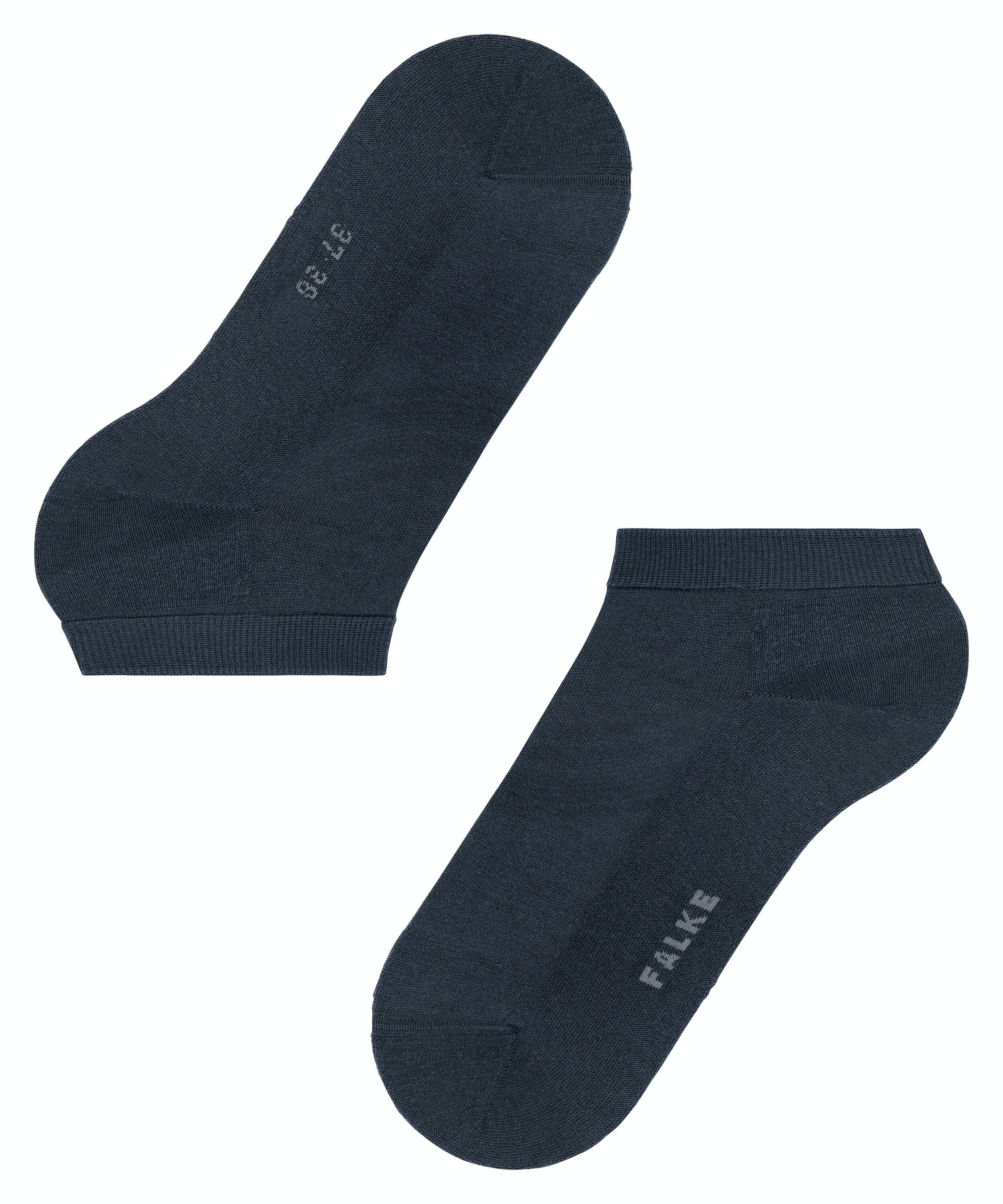 FALKE ClimaWool dames sneakersokken, donkerblauw (navy mel.)