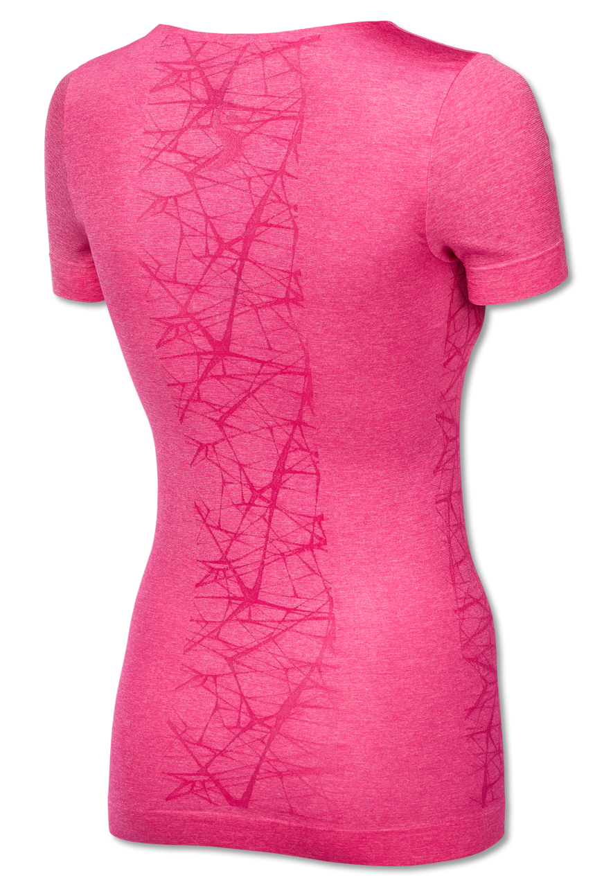 SCHIESSER Active Mesh Light T-shirt (1-pack), dames shirt korte mouwen felrozemelange