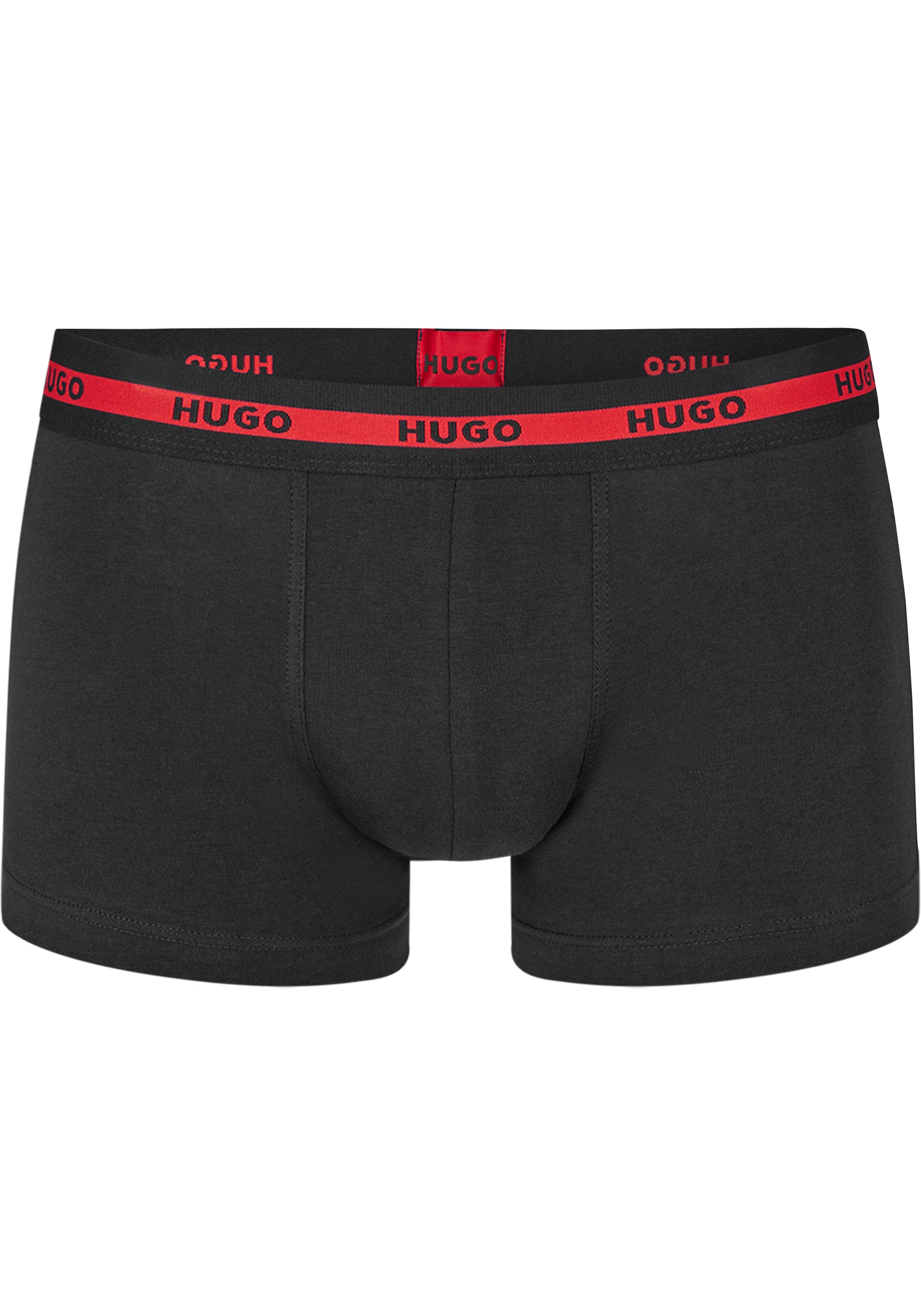 HUGO trunks (2-pack), heren boxers kort, zwart