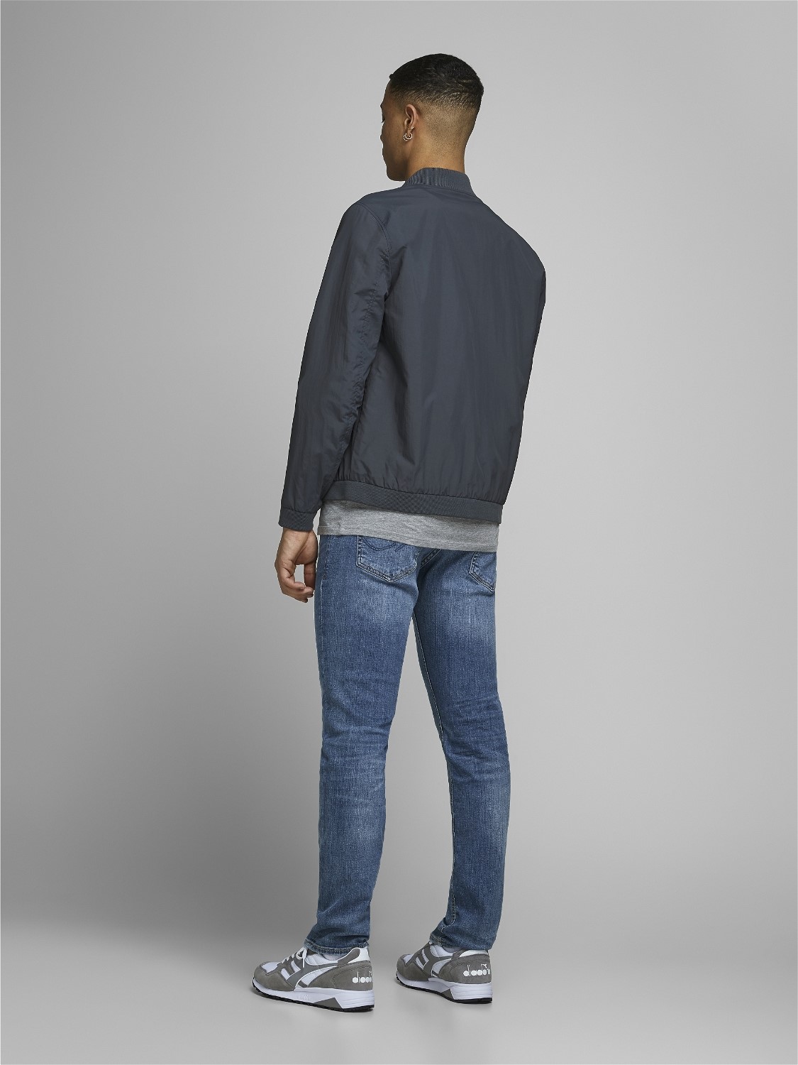 JACK & JONES Tim Original regular fit, heren jeans, denimblauw