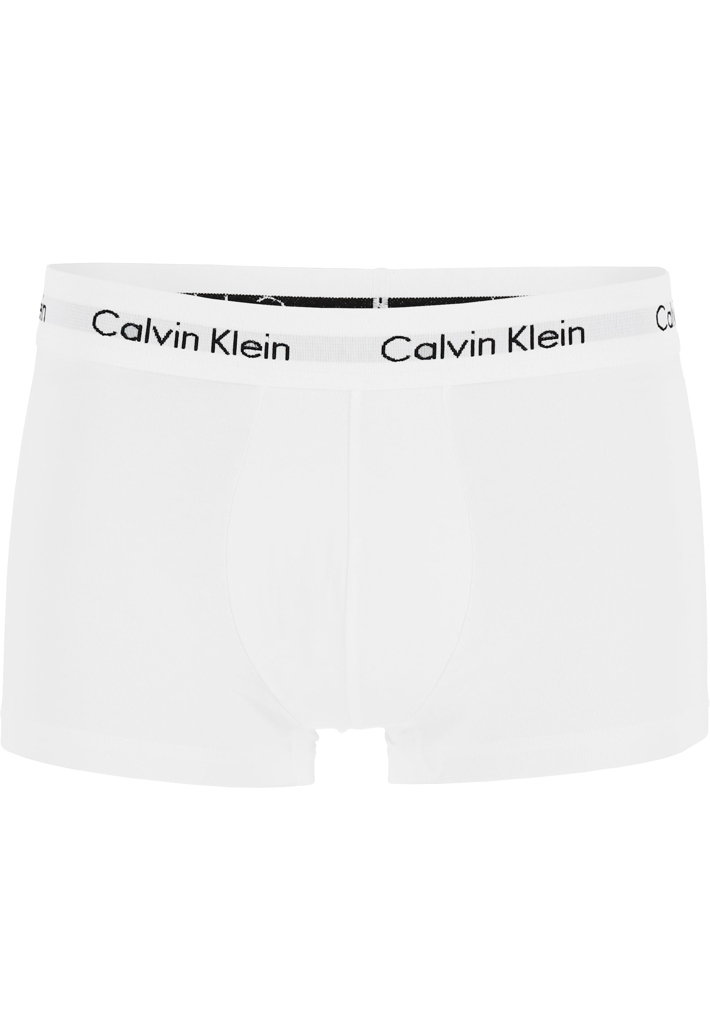 Calvin Klein low rise trunks (3-pack), lage heren boxers kort, rood, wit en blauw