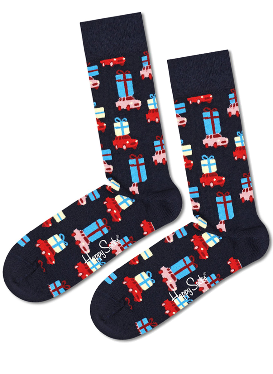 Happy Socks Holiday Tree Gift Set (3-pack), unisex sokken in cadeauverpakking