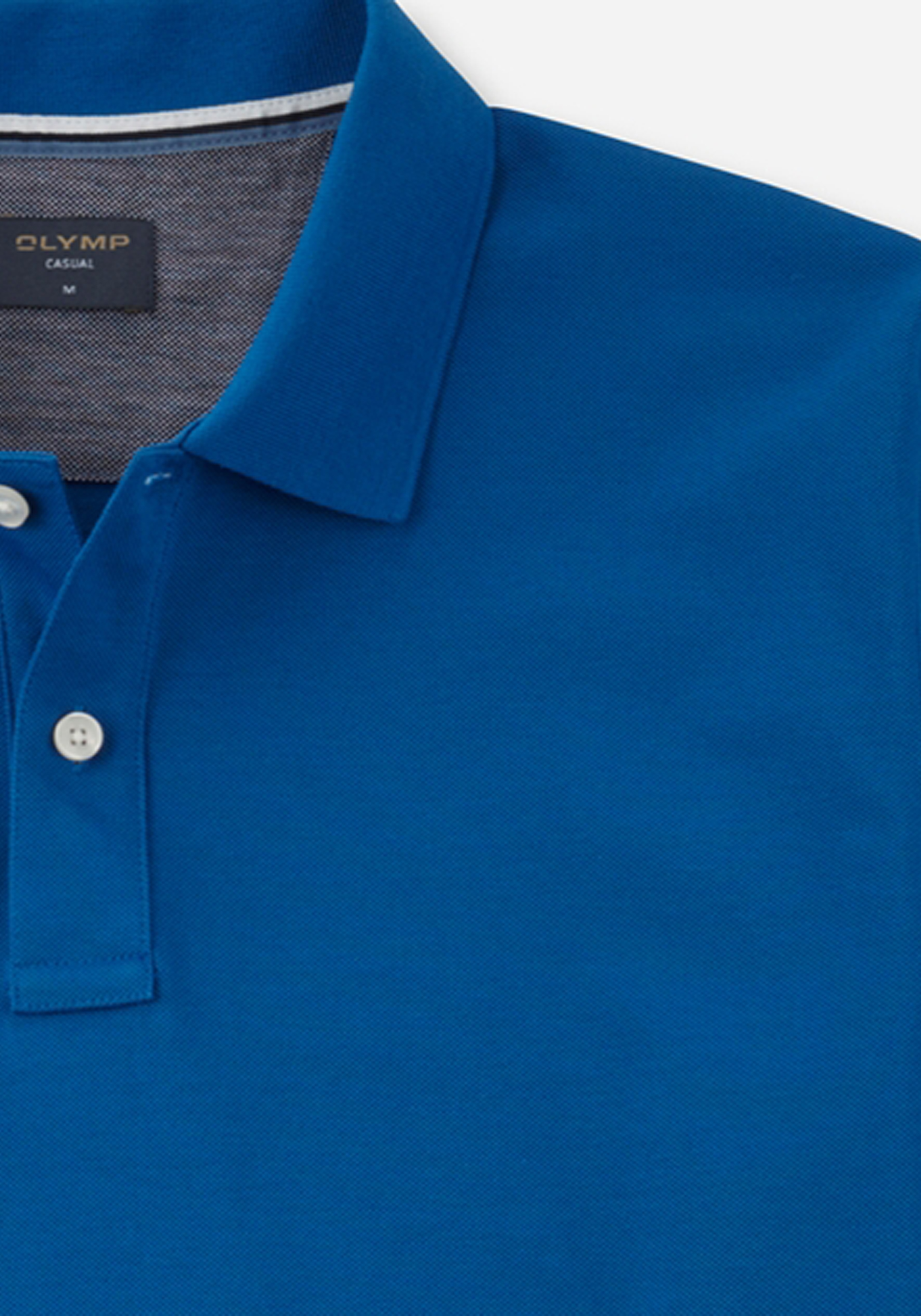 OLYMP Polo Casual, modern fit polo, blauw