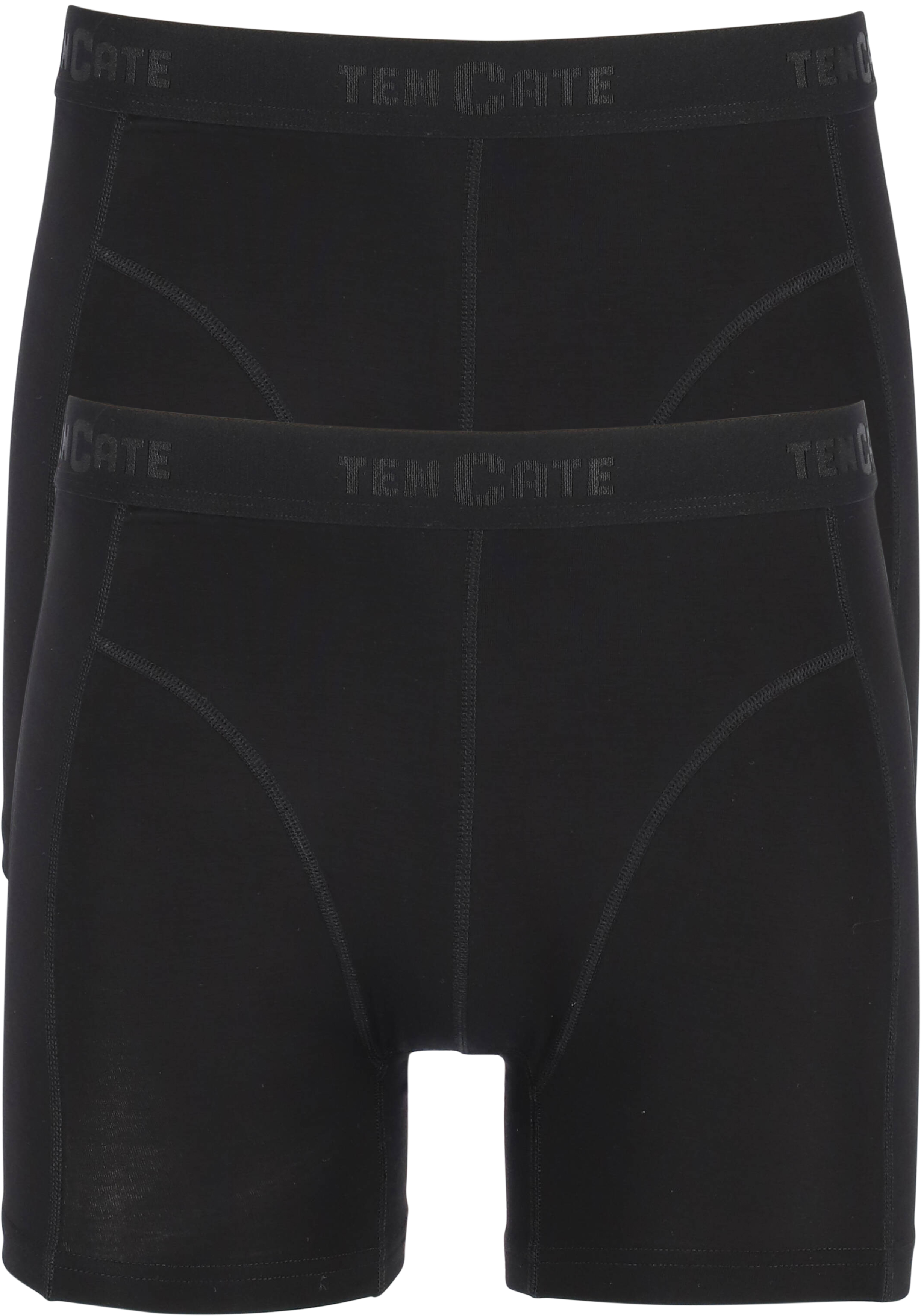 TEN CATE Basics men bamboo viscose shorts (2-pack), heren boxers normale lengte, zwart