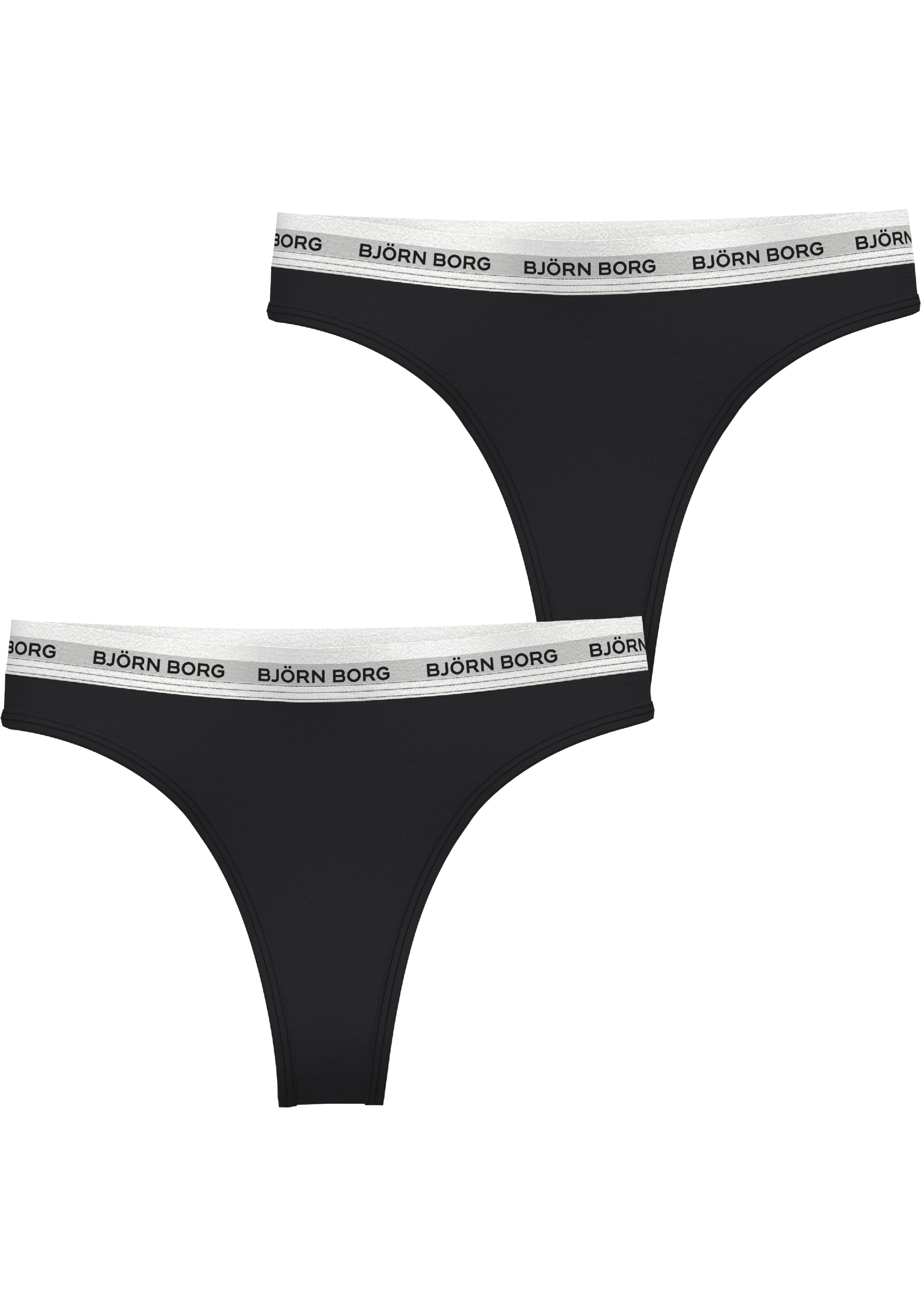 Bjorn Borg dames Core thong, string (2-pack), multicolor